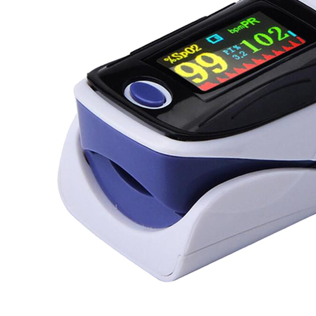 Finger Fingertip Pulse Oximeter Blood Oxygen Pulse Rate Monitor Purple
