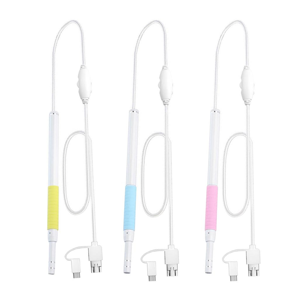 3 in 1 USB Ear Cleaning Endoscope Visual Earpick Earwax Removal Kit Blue