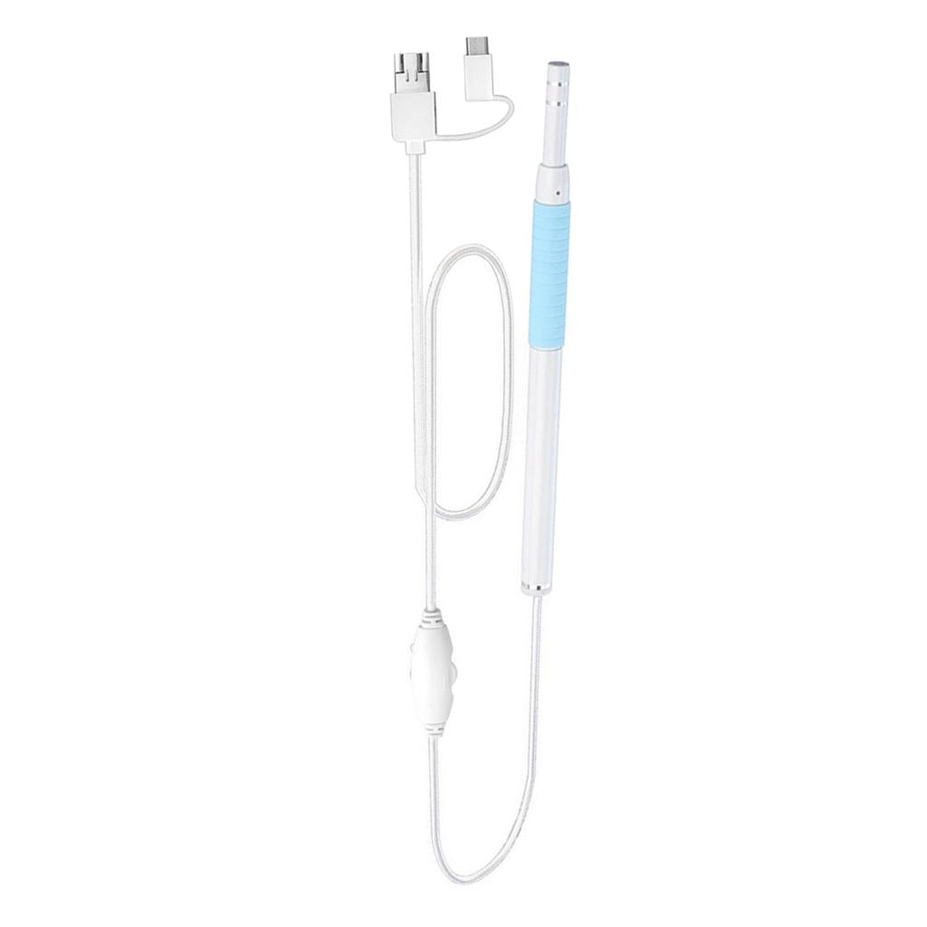 3 in 1 USB Ear Cleaning Endoscope Visual Earpick Earwax Removal Kit Blue