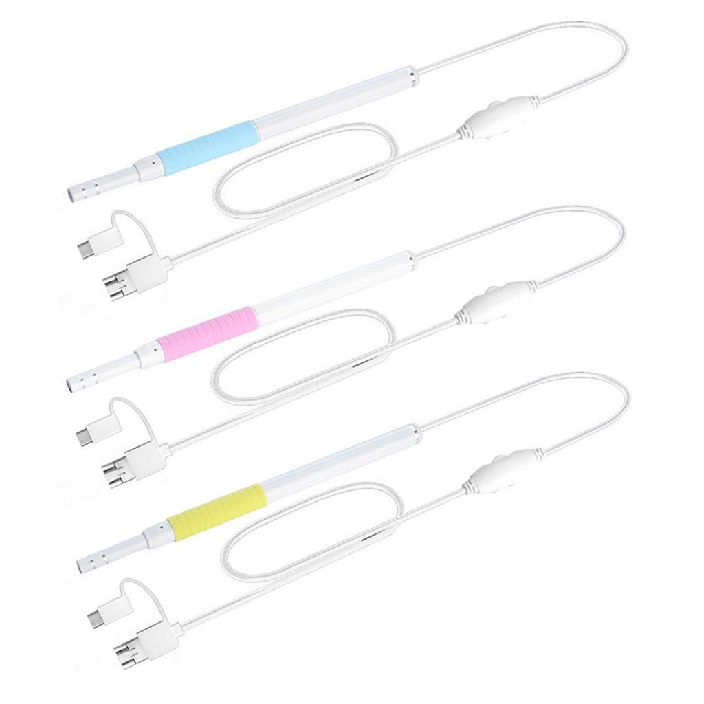 3 in 1 USB Ear Cleaning Endoscope Visual Earpick Earwax Removal Kit Blue