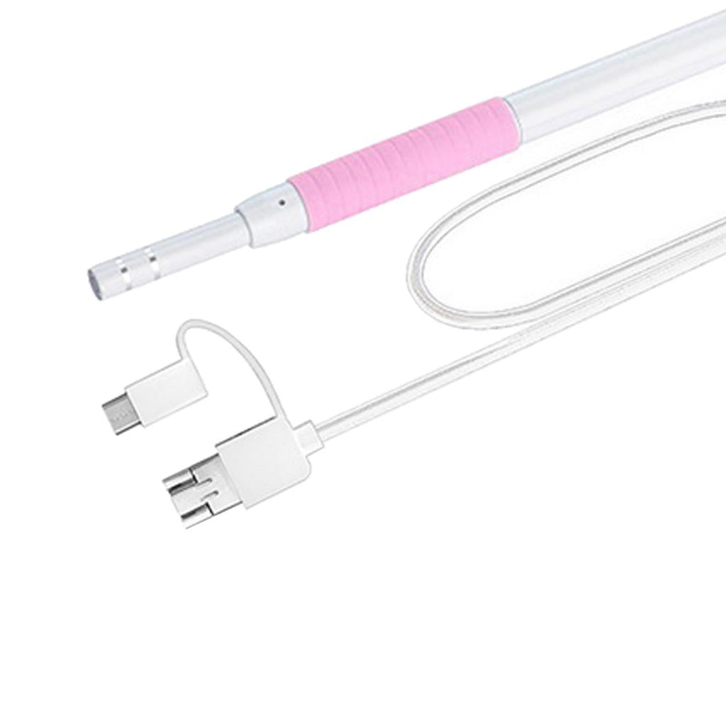 3 in 1 USB Ear Cleaning Endoscope Visual Earpick Earwax Removal Kit Pink