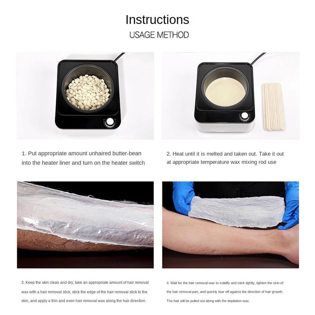 Hot Wax Hot Warmer Hair Removal Waxing Kit Electric