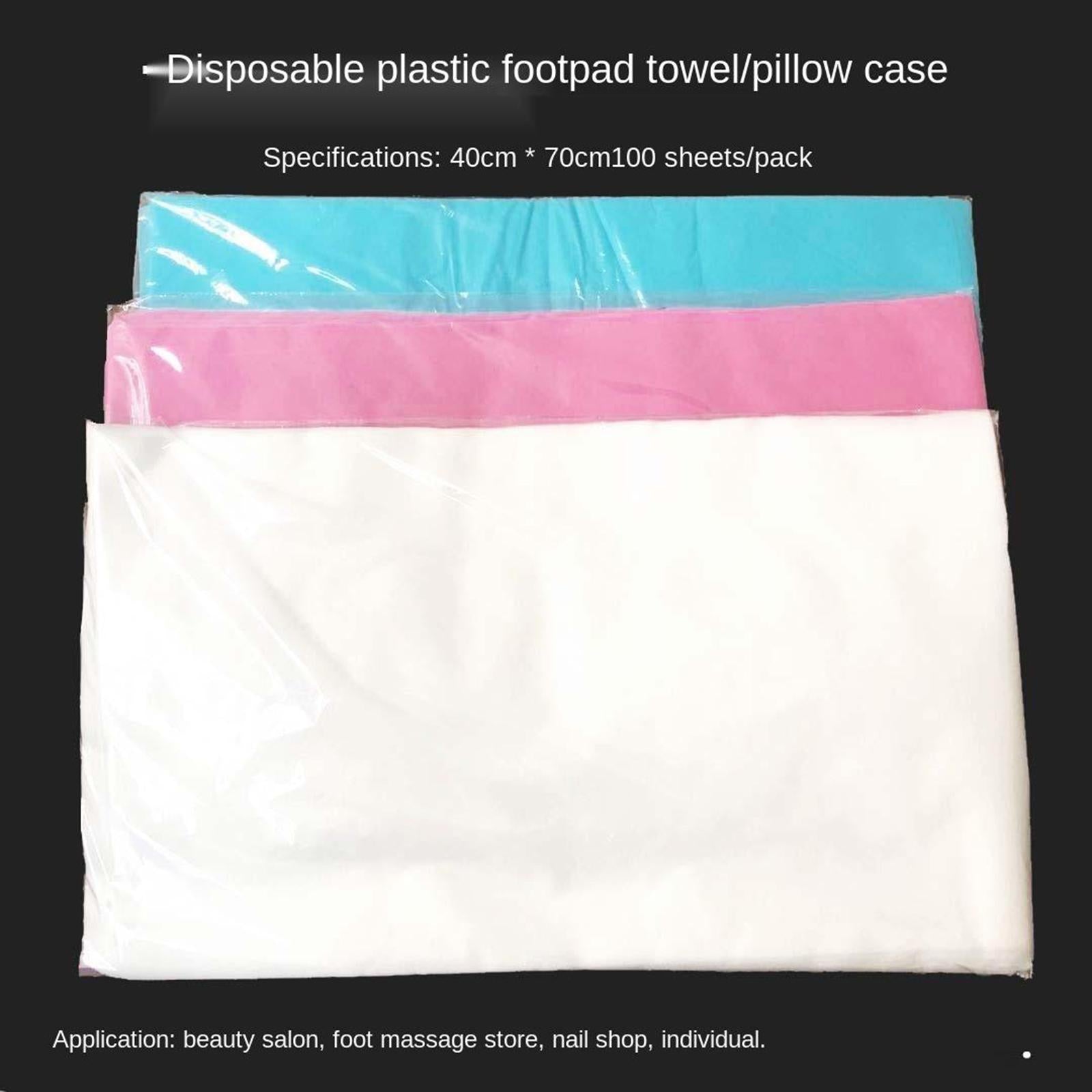 100x 15.7x27.6" Disposable Bed Sheets Non-woven for Massage SPA Table Pink"