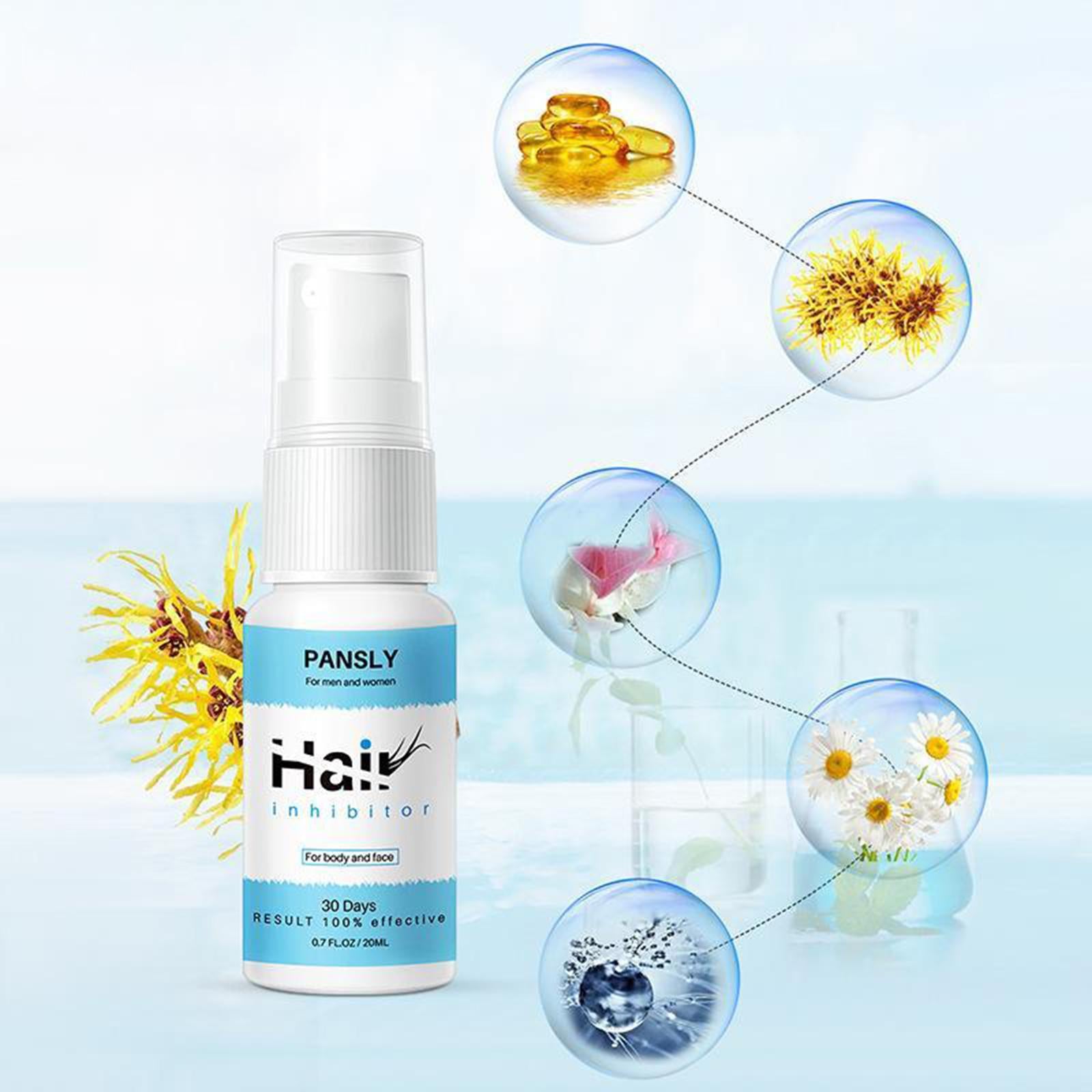 Mild Hair Growth Inhibitor Cream Spray Hair Remover Stop Hair Growth 20ML
