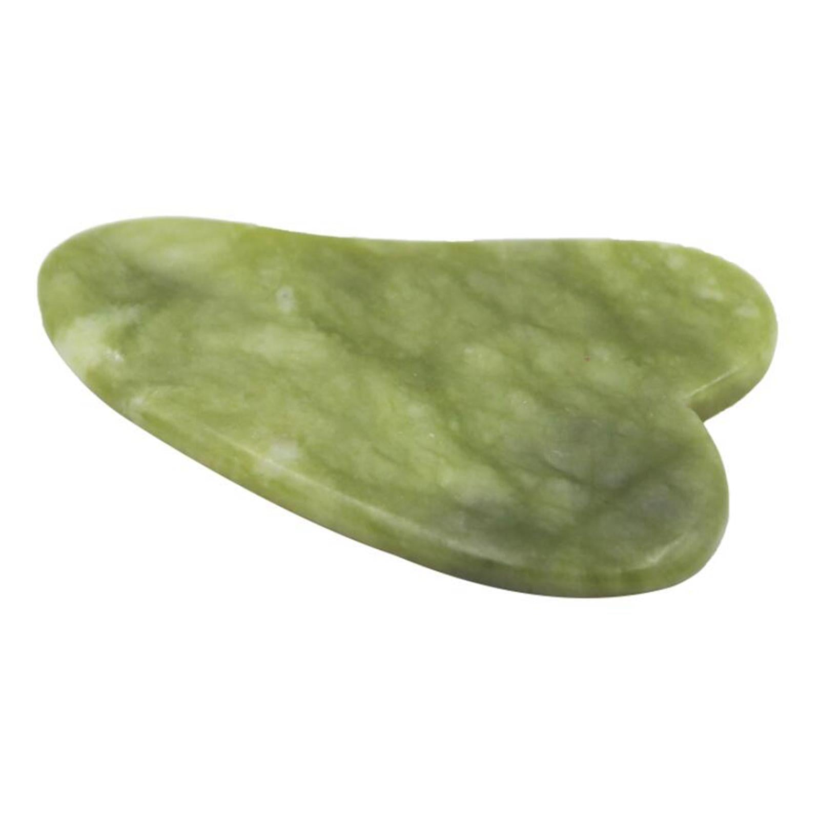 Double Heads Jade Face Roller Gua Sha Tool Set for Skin Lift Green