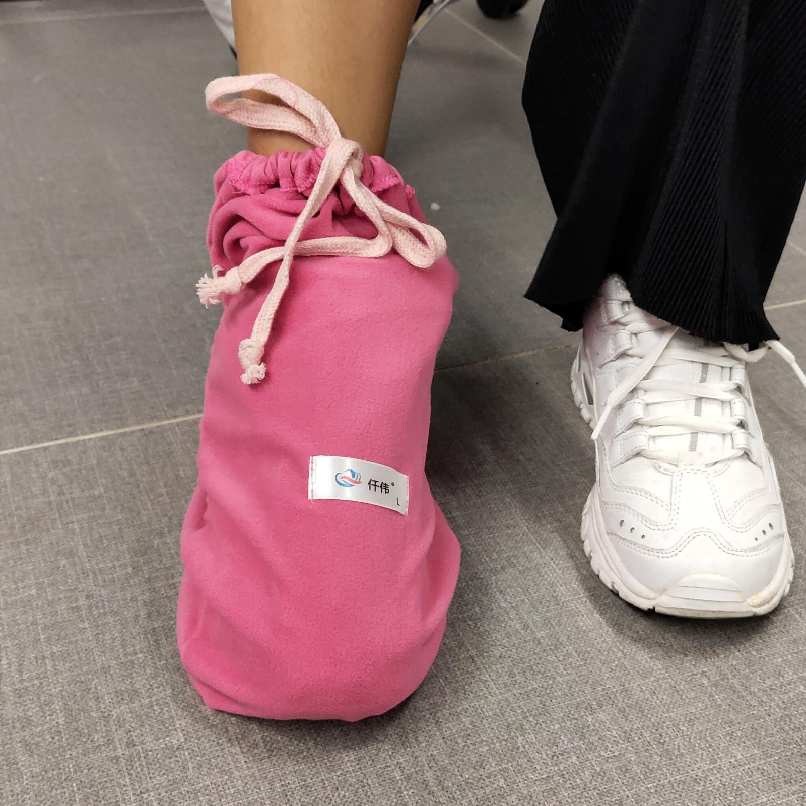 Cotton Winter Walking Brace Cover pink Normal thickness