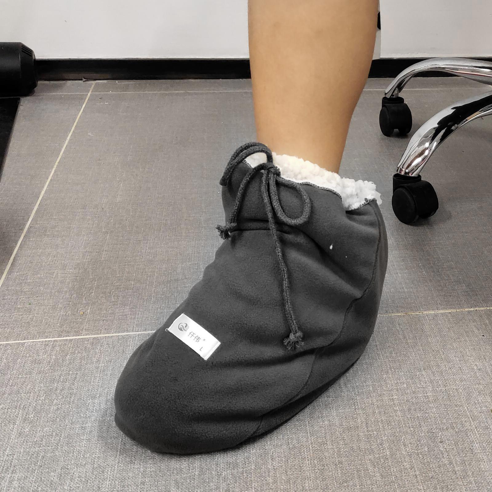 Cotton Winter Walking Brace Cover gray Double thickness