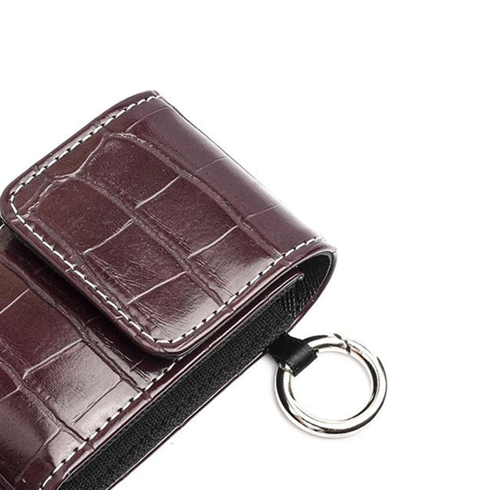 Anti-Shock Fingertip Oximeter Storage Bag Protective Case Pouch Brown