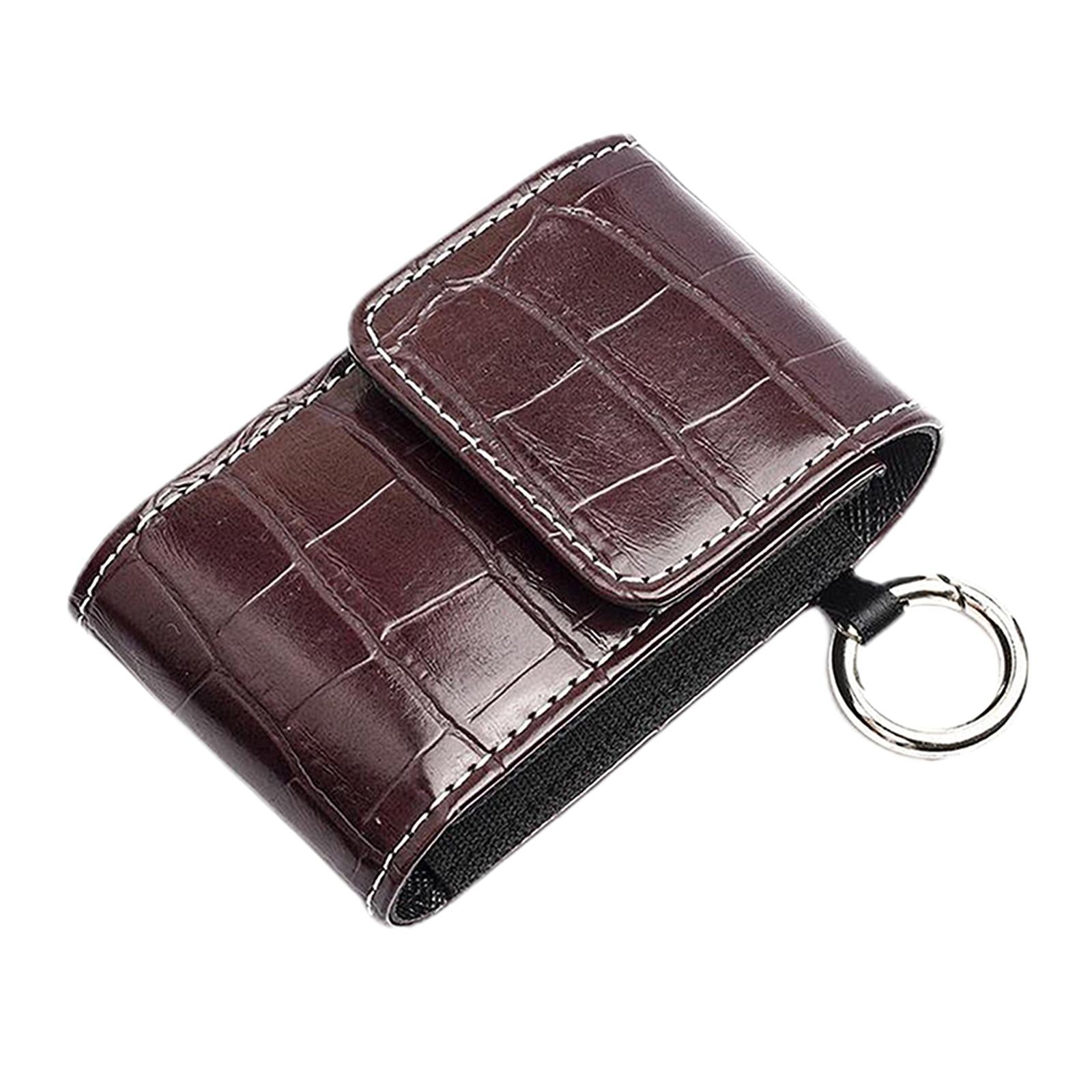 Anti-Shock Fingertip Oximeter Storage Bag Protective Case Pouch Brown