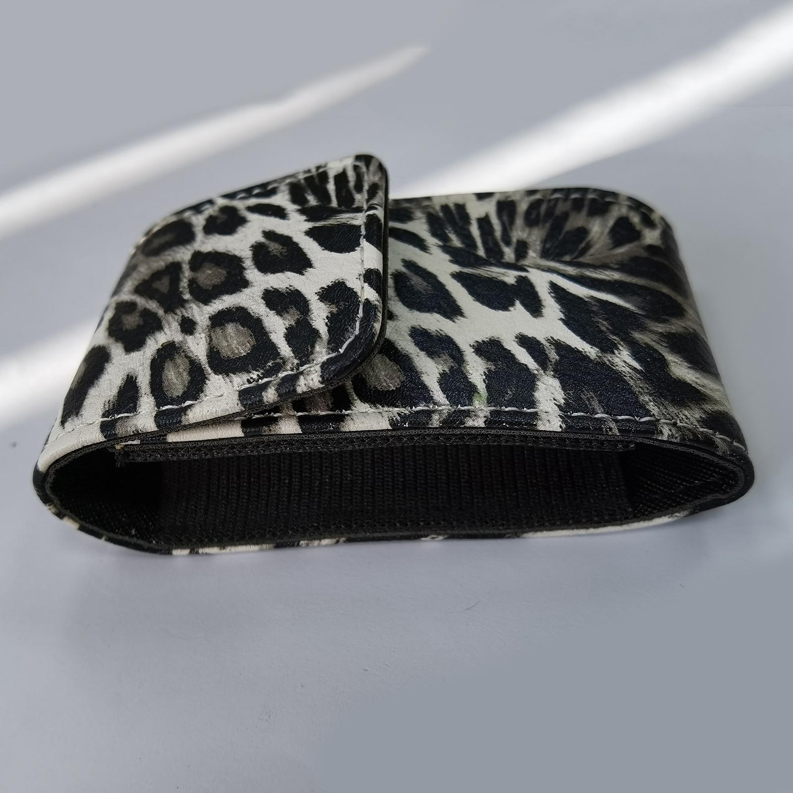 Anti-Shock Fingertip Oximeter Storage Bag Protective Case Pouch Black+White