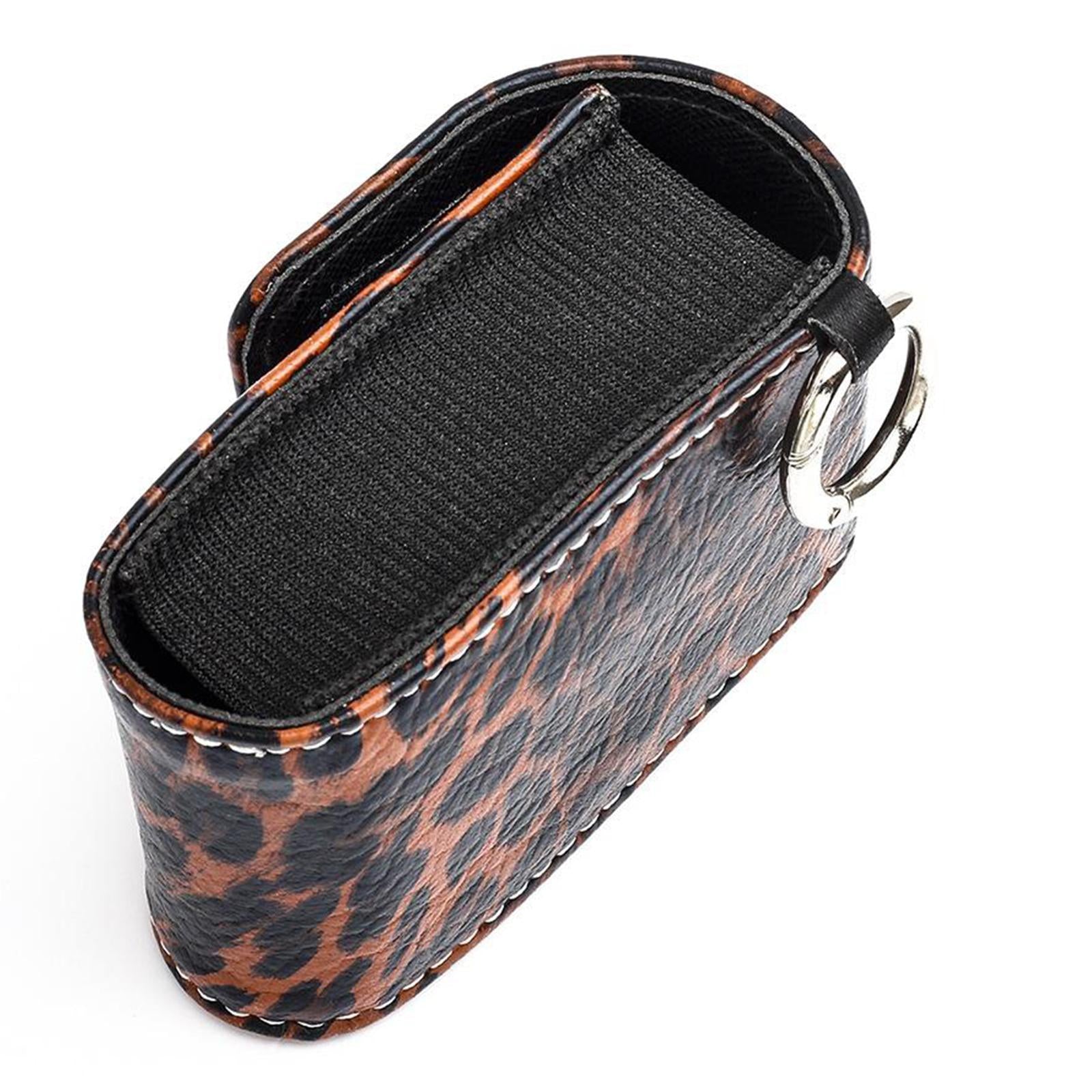 Anti-Shock Fingertip Oximeter Storage Bag Protective Case Pouch Black+Brown