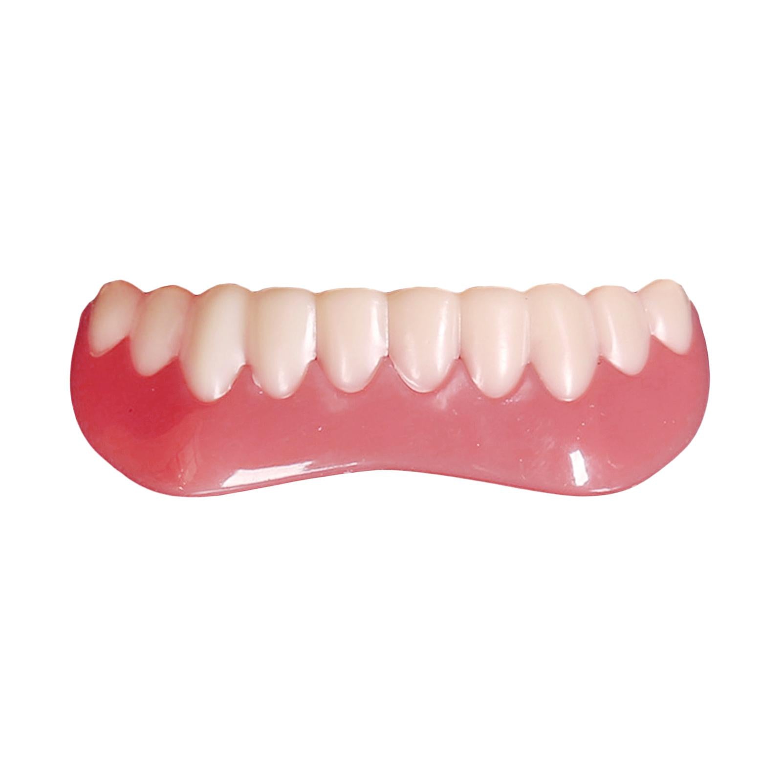 Upper Lower Veneers False Teeth Denture Bright White Shade for lower jaw