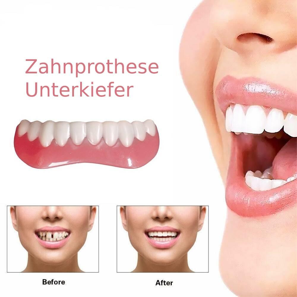Upper Lower Veneers False Teeth Denture Bright White Shade for lower jaw