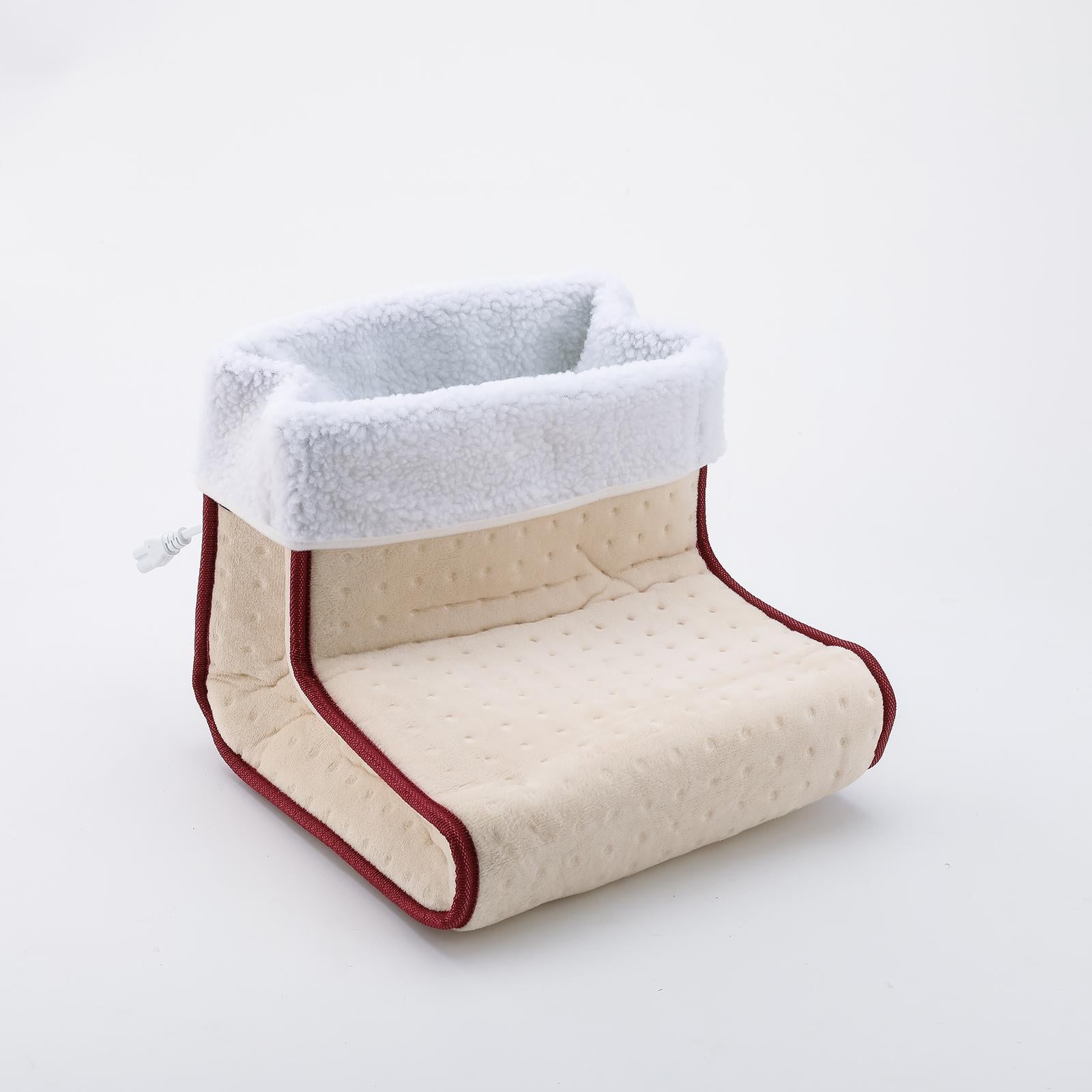 Cosy Electric Foot Warmer Washable 5-Modes Cushion Removable Lining White