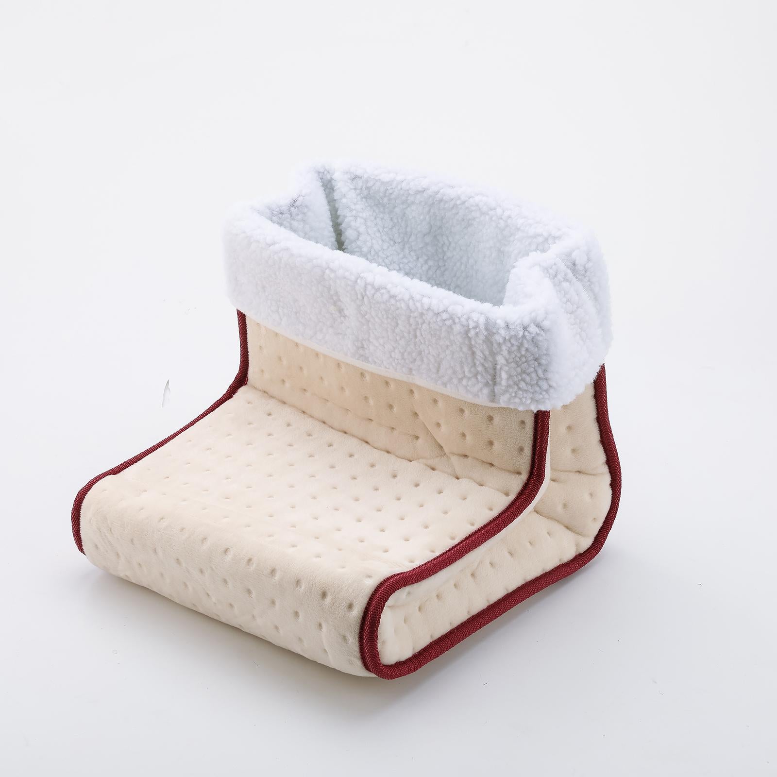 Cosy Electric Foot Warmer Washable 5-Modes Cushion Removable Lining White