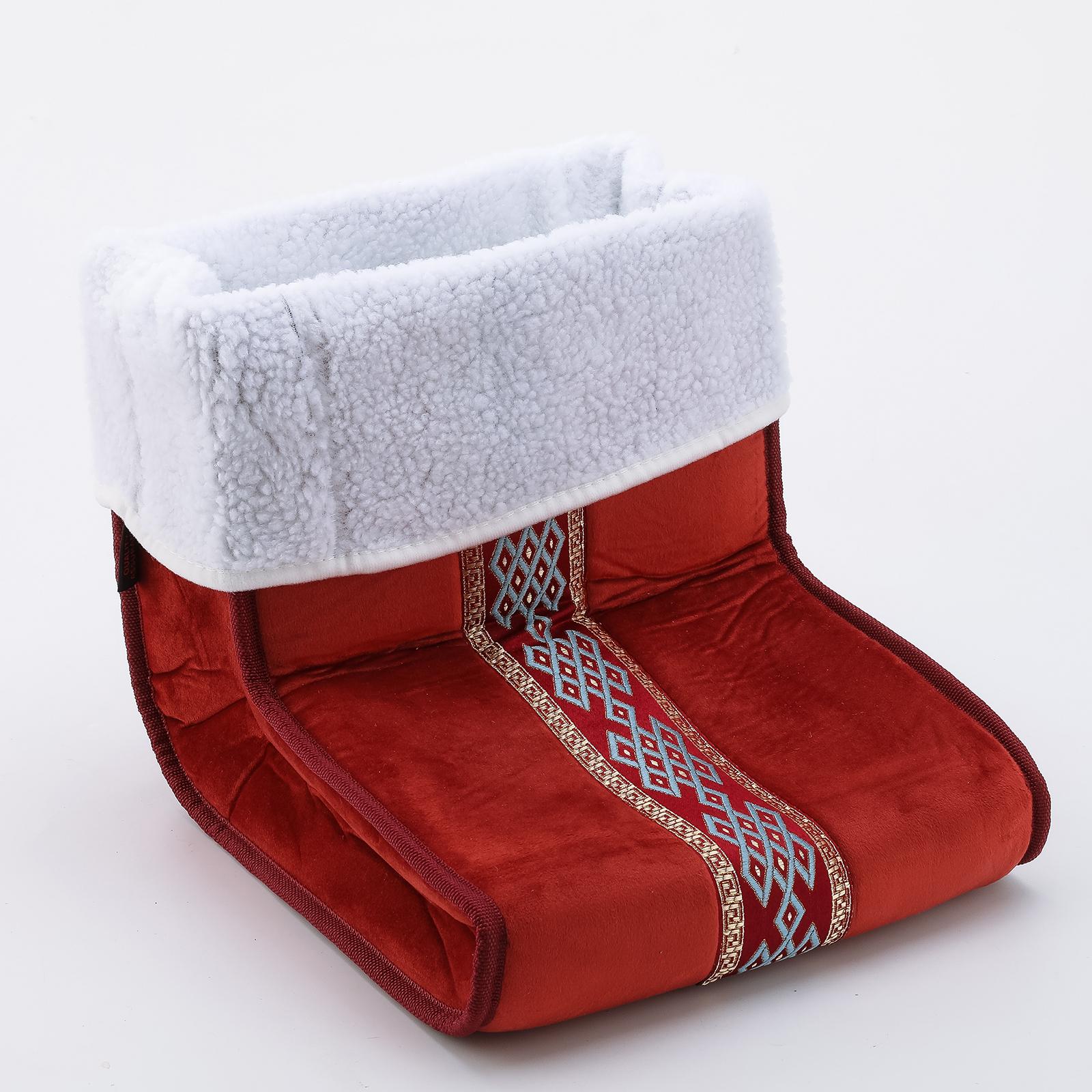 Cosy Electric Foot Warmer Washable 5-Modes Cushion Removable Lining Red