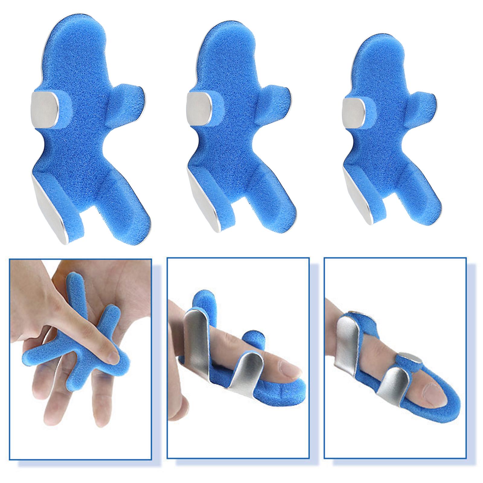 Adjustable Finger Splint Trigger Fixing Brace Support Strap Protector Blue S