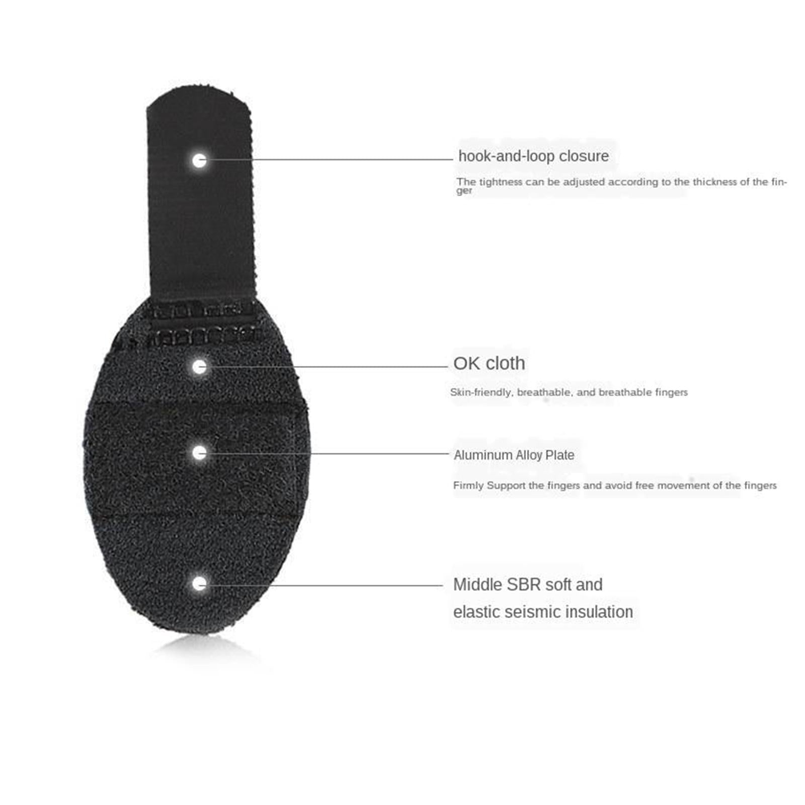 Adjustable Finger Splint Trigger Corrector Brace Support Protector Black