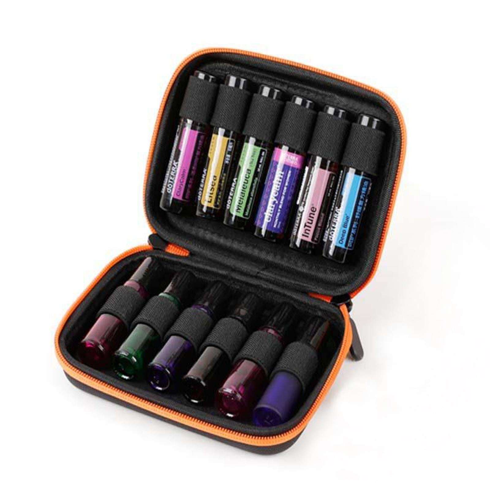 Essential Oil Bag10ml Aromatherapy Storage Holder Case for 12 Bottles Yellow
