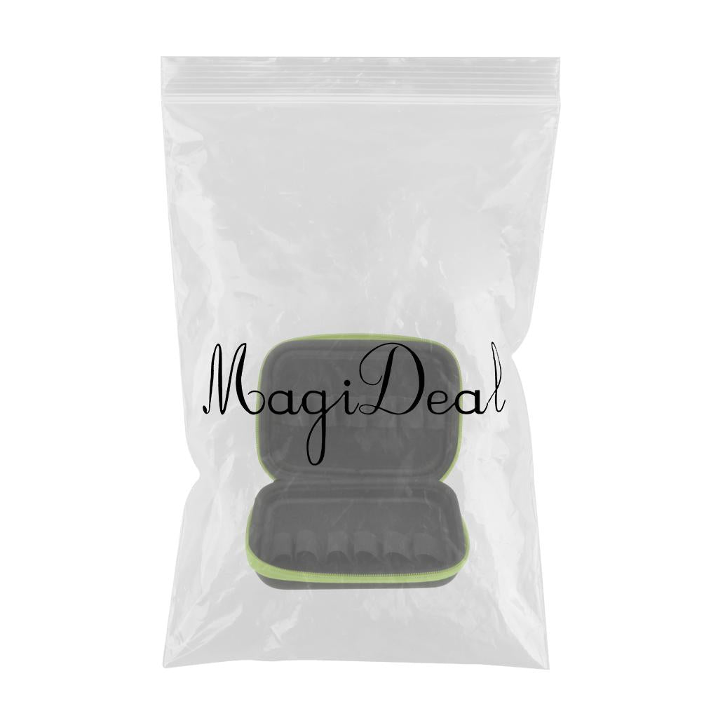 Essential Oil Bag10ml Aromatherapy Storage Holder Case for 12 Bottles Green