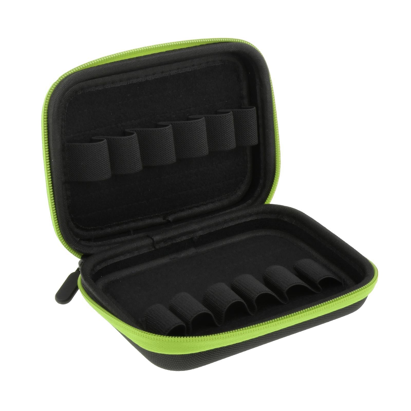 Essential Oil Bag10ml Aromatherapy Storage Holder Case for 12 Bottles Green