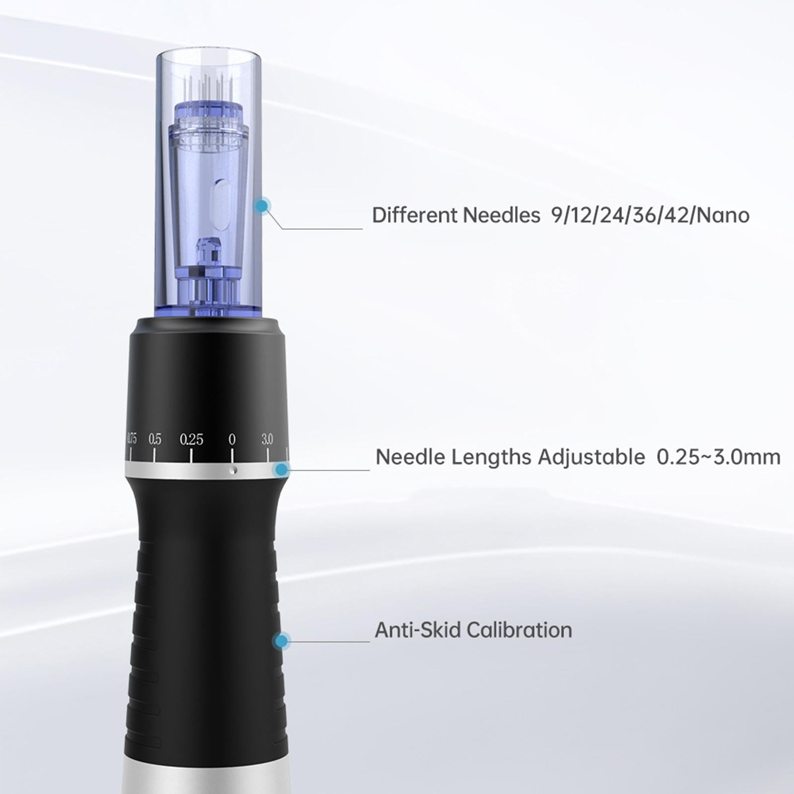 Dr.Pen Electric Micro Needle Pen Facial Skin Care w/2x 12pins Cartridges UK