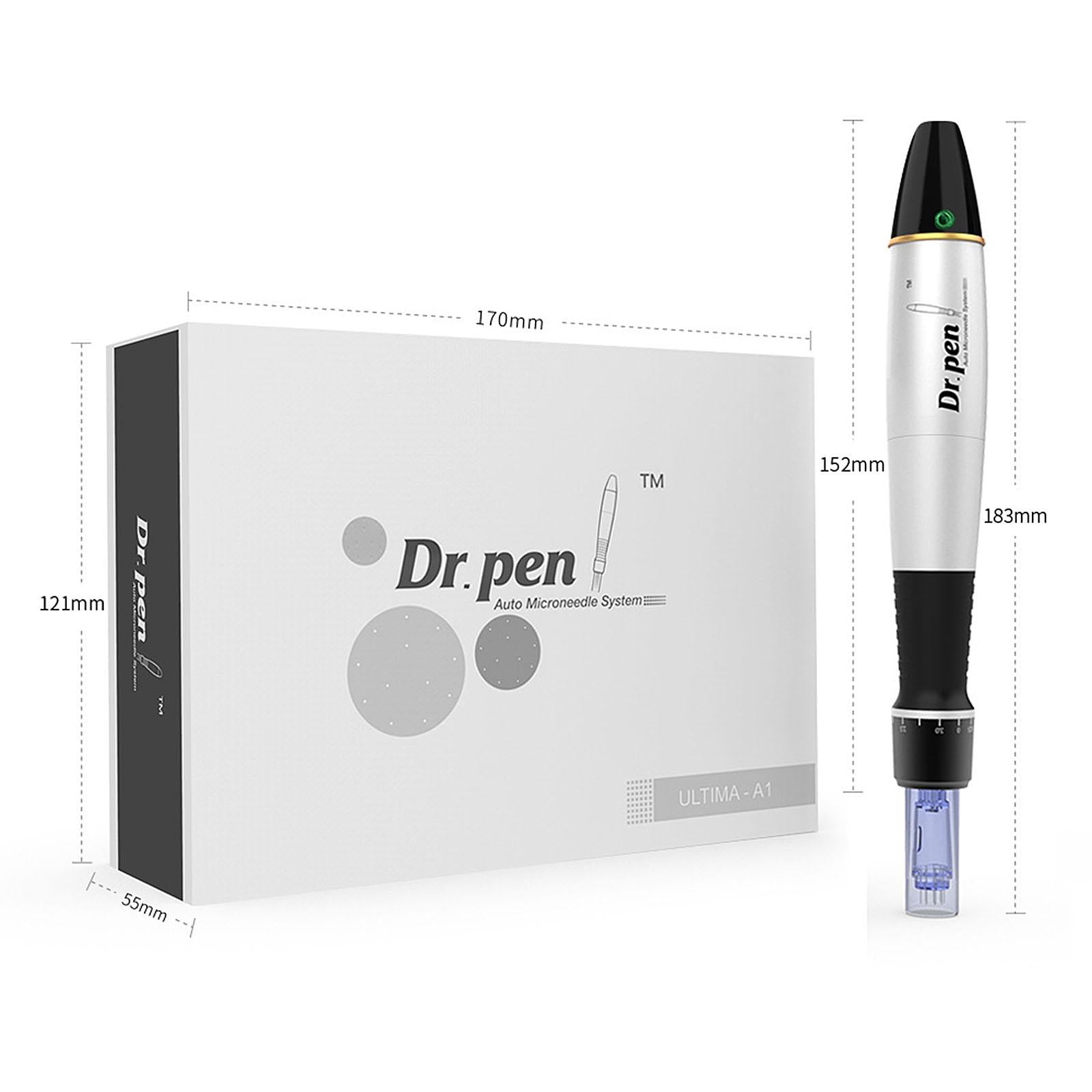 Dr.Pen Electric Micro Needle Pen Facial Skin Care w/2x 12pins Cartridges UK