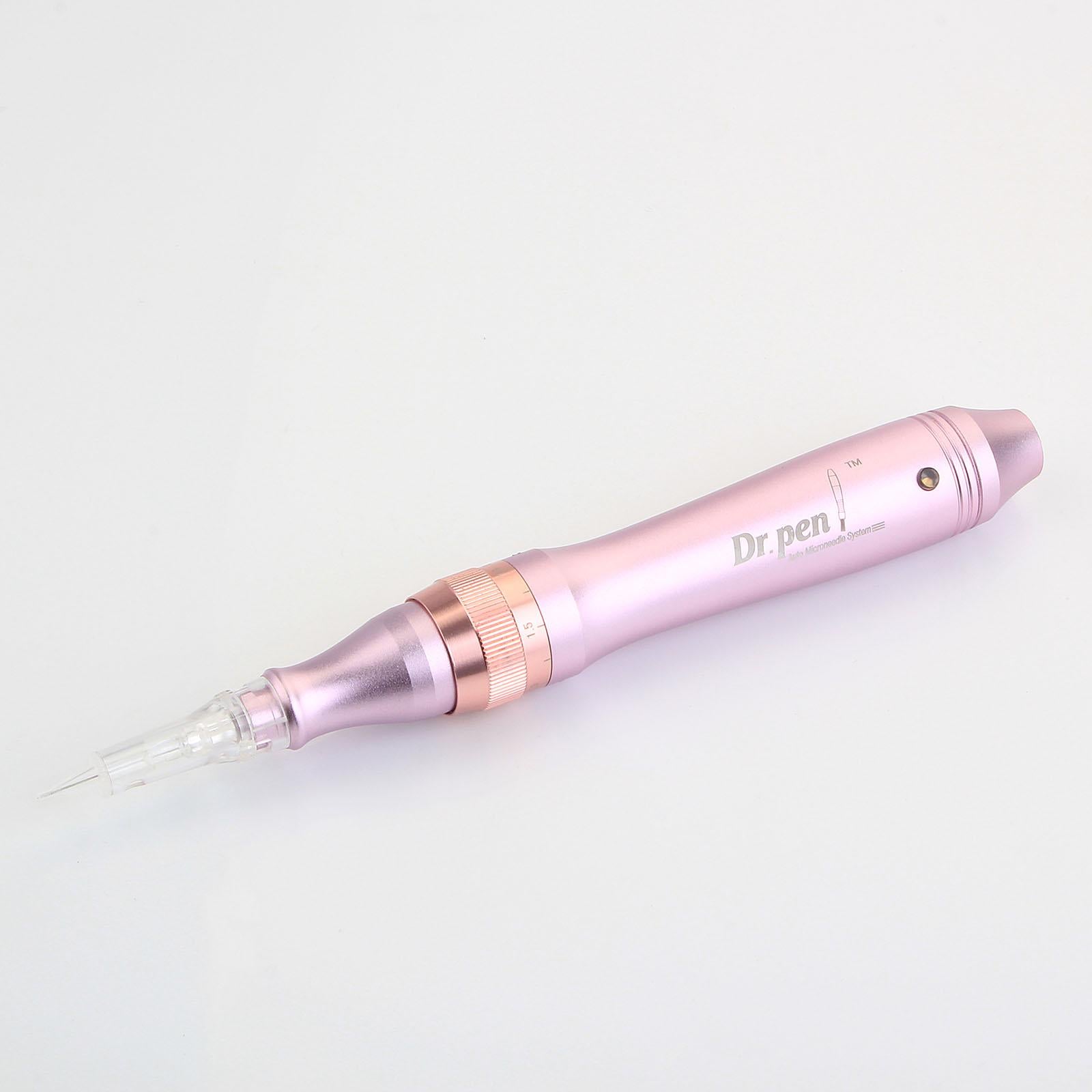 M7 Electric Pen Kit Microneedle Needle w/ 2x 12 Pin Cartridge Makeup