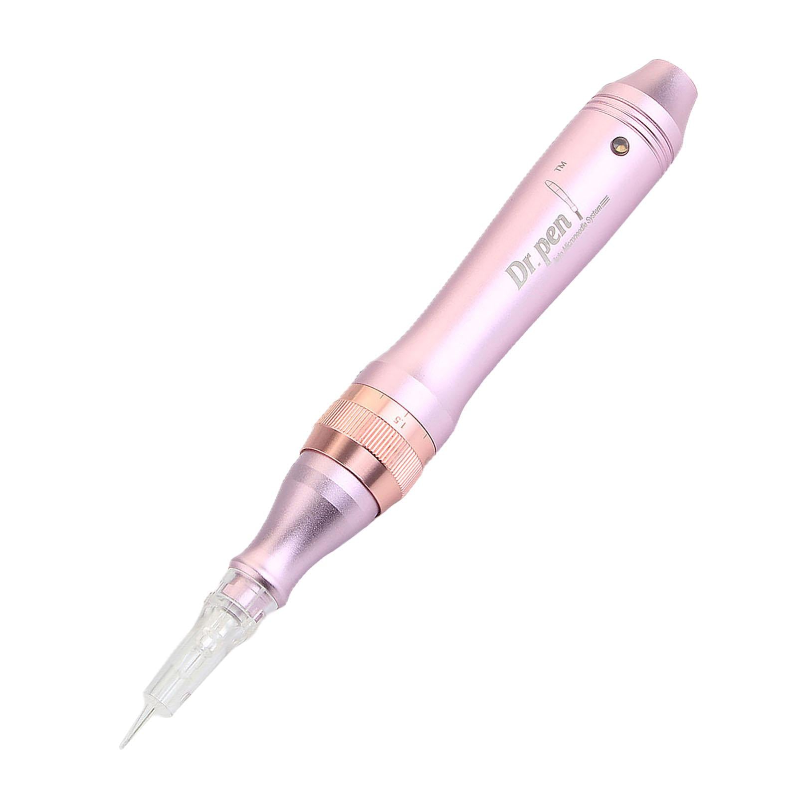 M7 Electric Pen Kit Microneedle Needle w/ 2x 12 Pin Cartridge Makeup