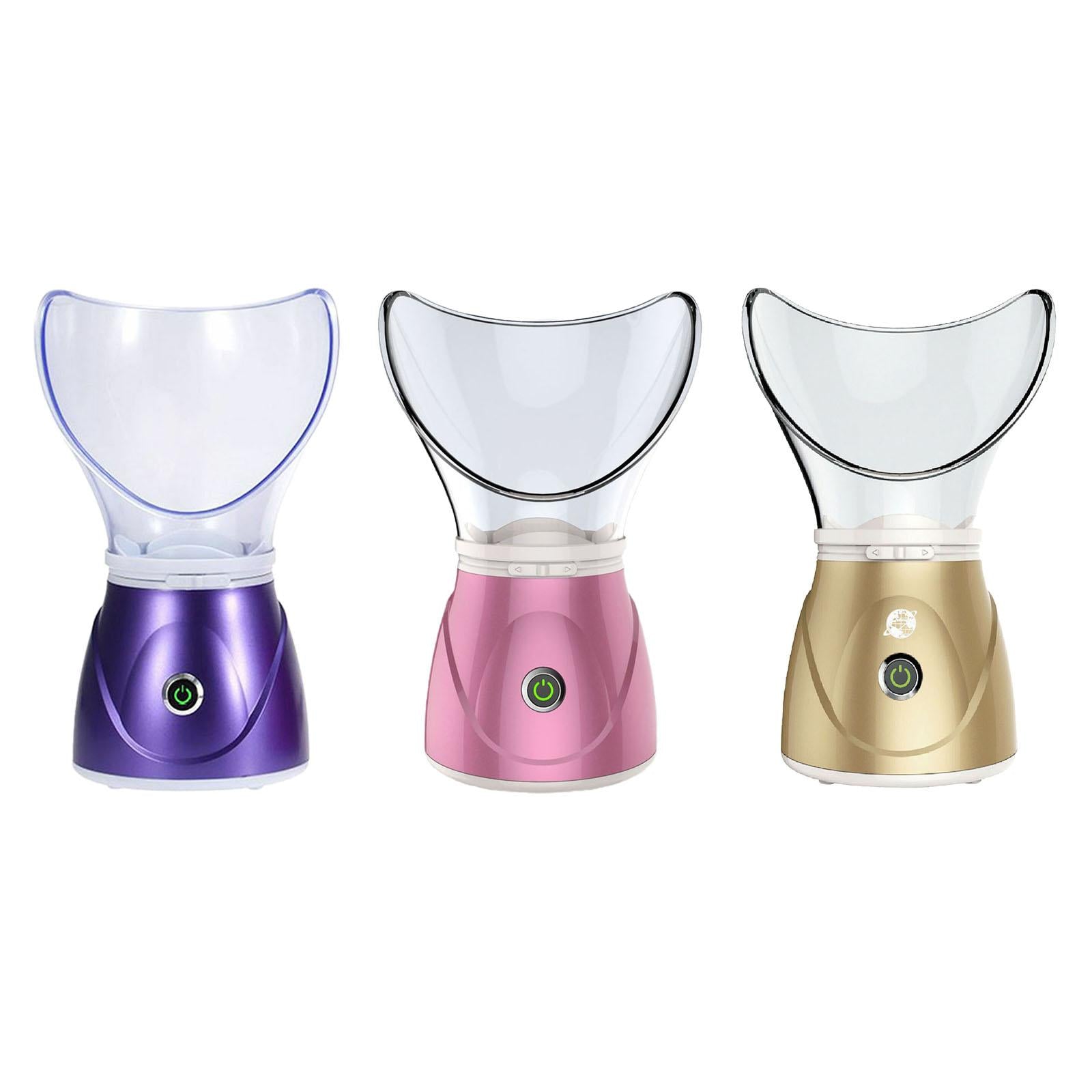 Facial Steamer Nano Cleaner for Facial Sauna Spa BPA Free Pores EU purple