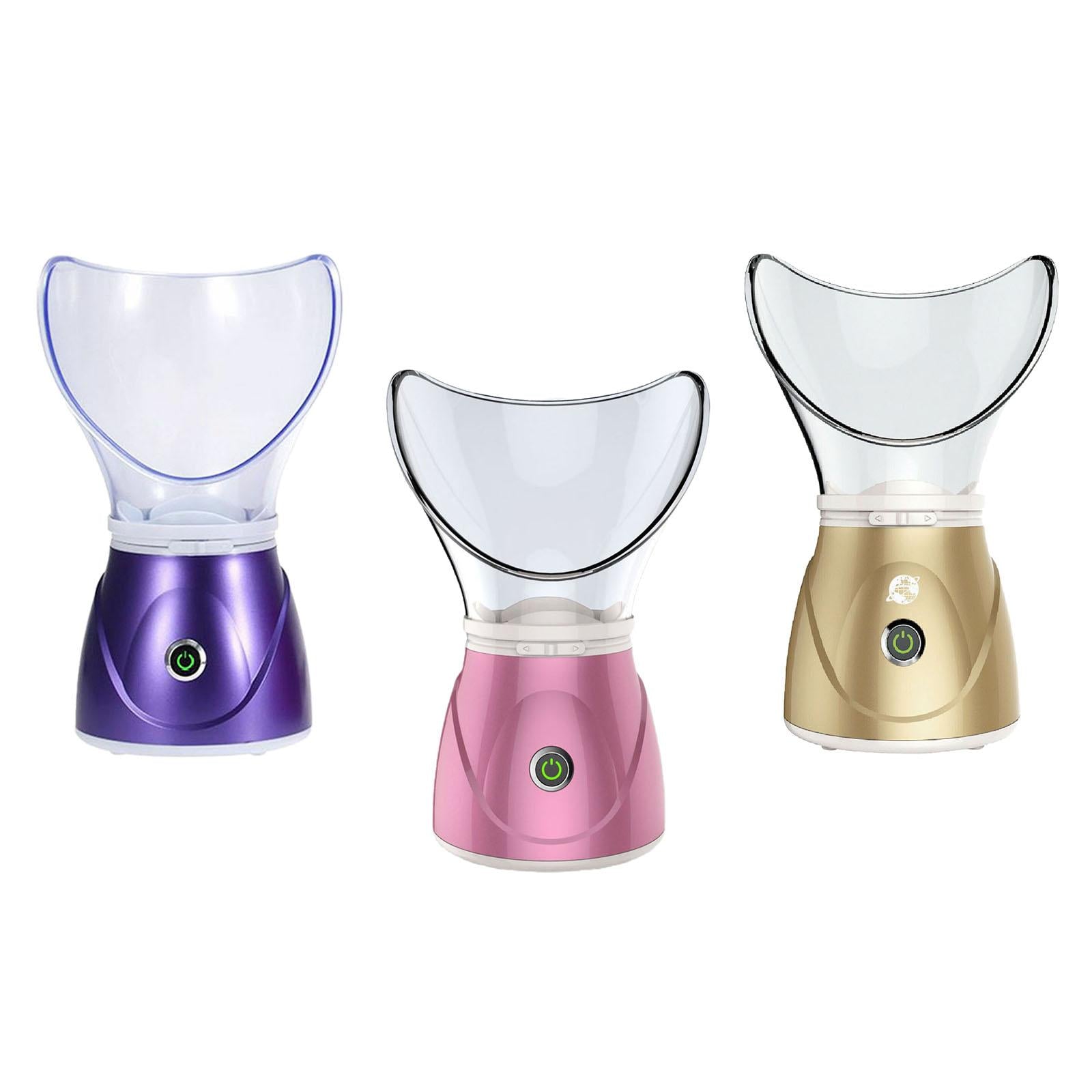 Facial Steamer Nano Cleaner for Facial Sauna Spa BPA Free Pores EU purple