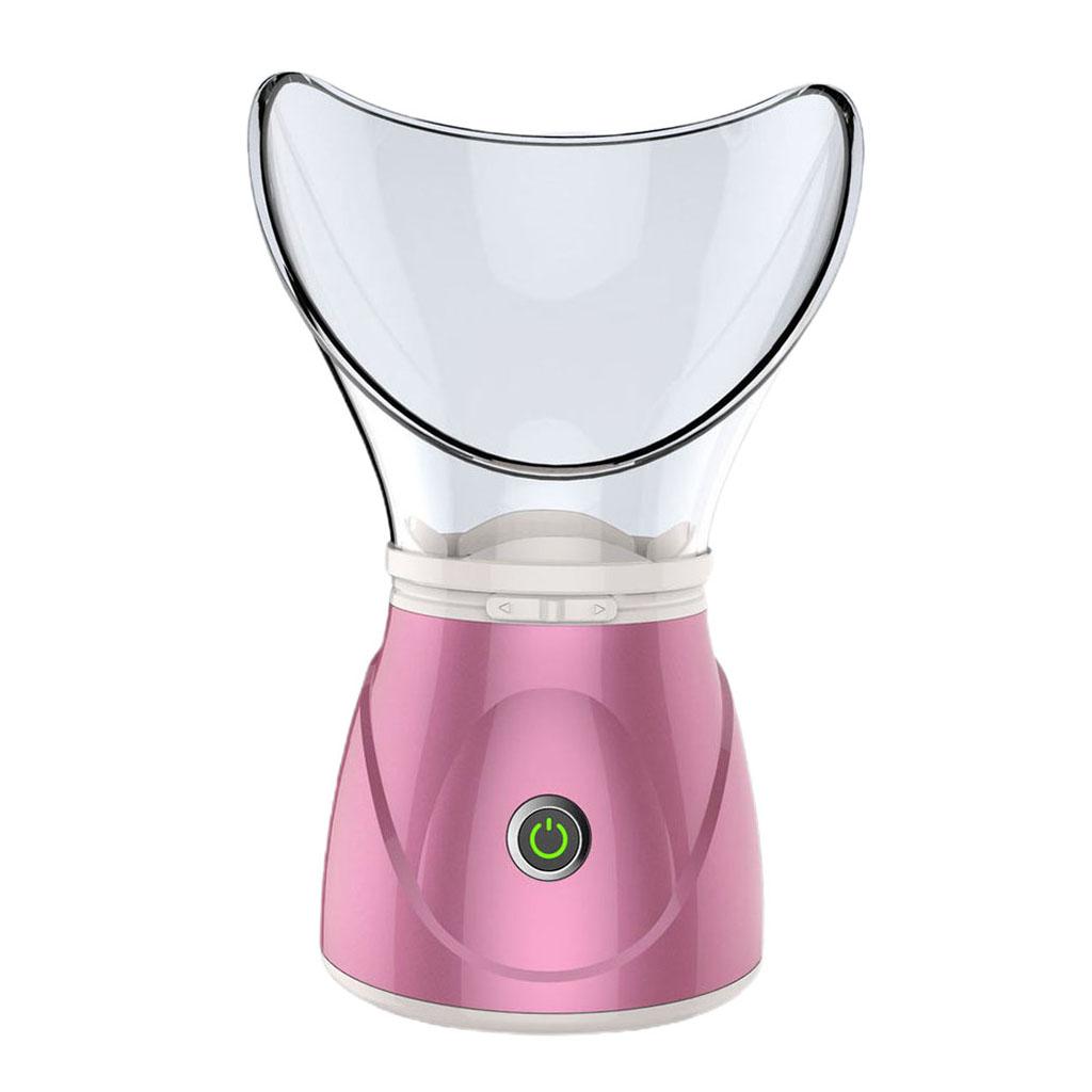 Facial Steamer Nano Cleaner for Facial Sauna Spa BPA Free Pores EU pink