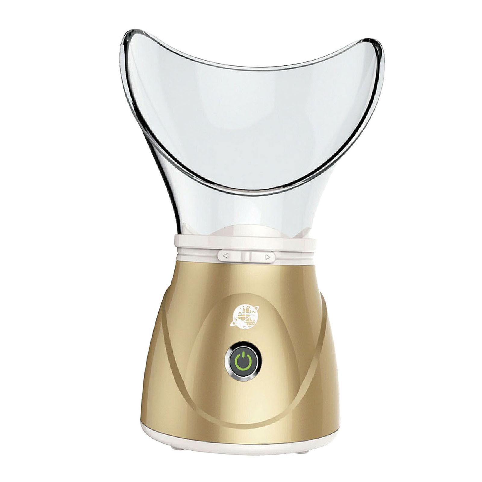 Facial Steamer Nano Cleaner for Facial Sauna Spa BPA Free Pores EU golden