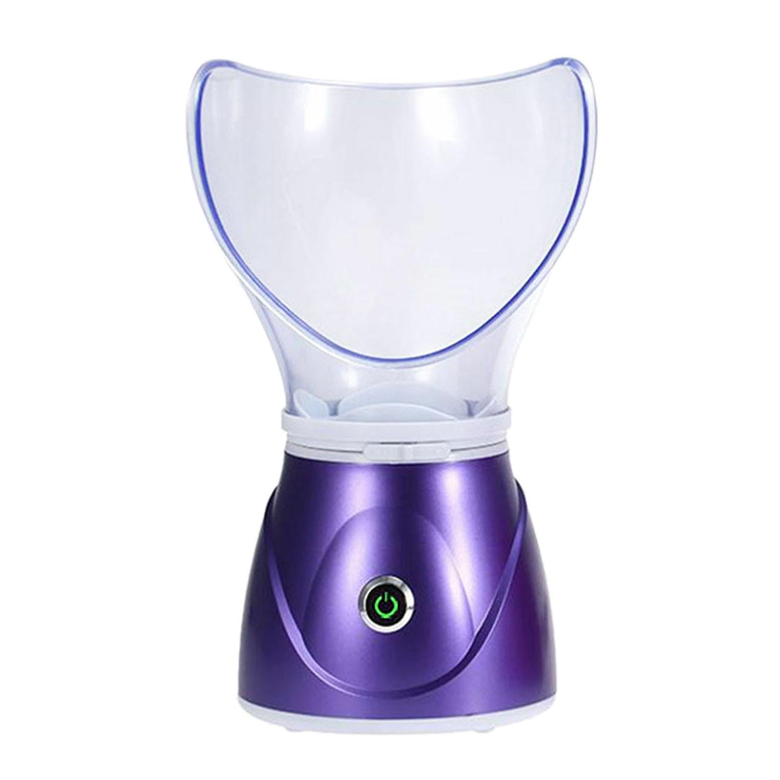 Facial Steamer Nano Cleaner for Facial Sauna Spa Face Humidifier UK purple