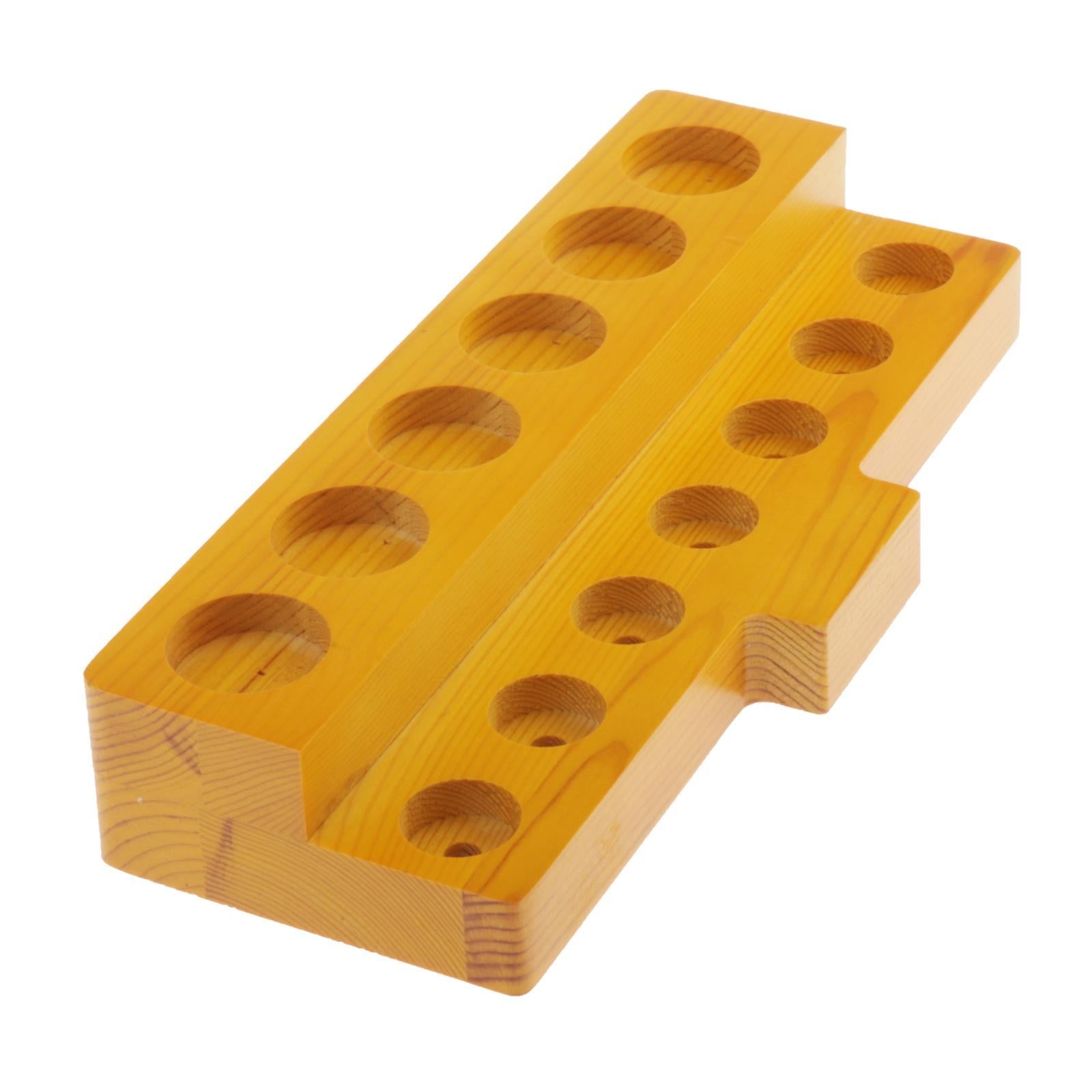 13 Slots Wood Essential Oils Rack Display Shelf Container Box Organizer