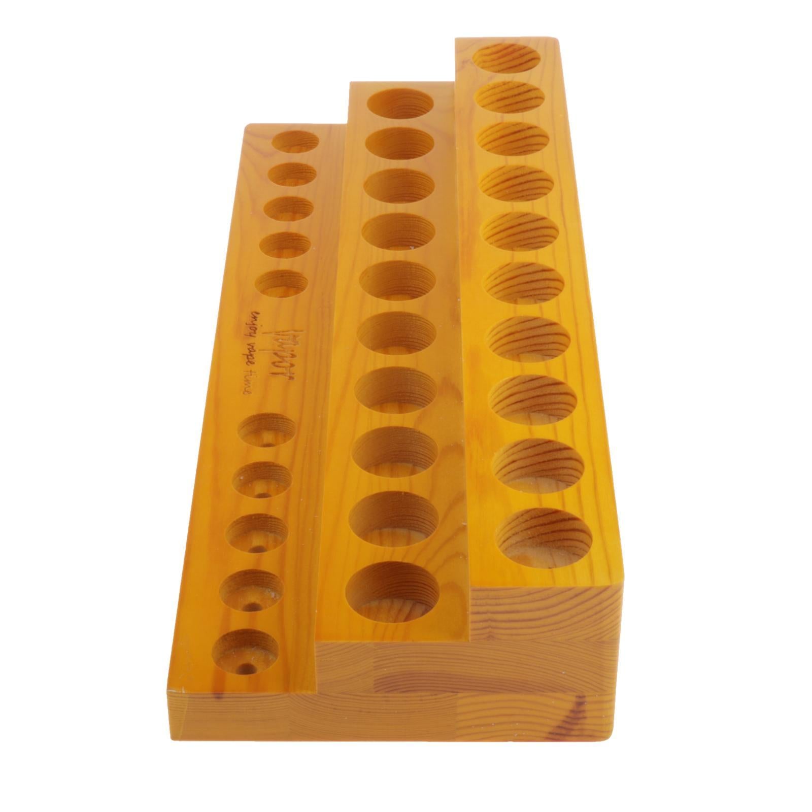 10/30ml 28 Bottles 3 Tier Wood Essential Oil Stand Rack Storage Organizer