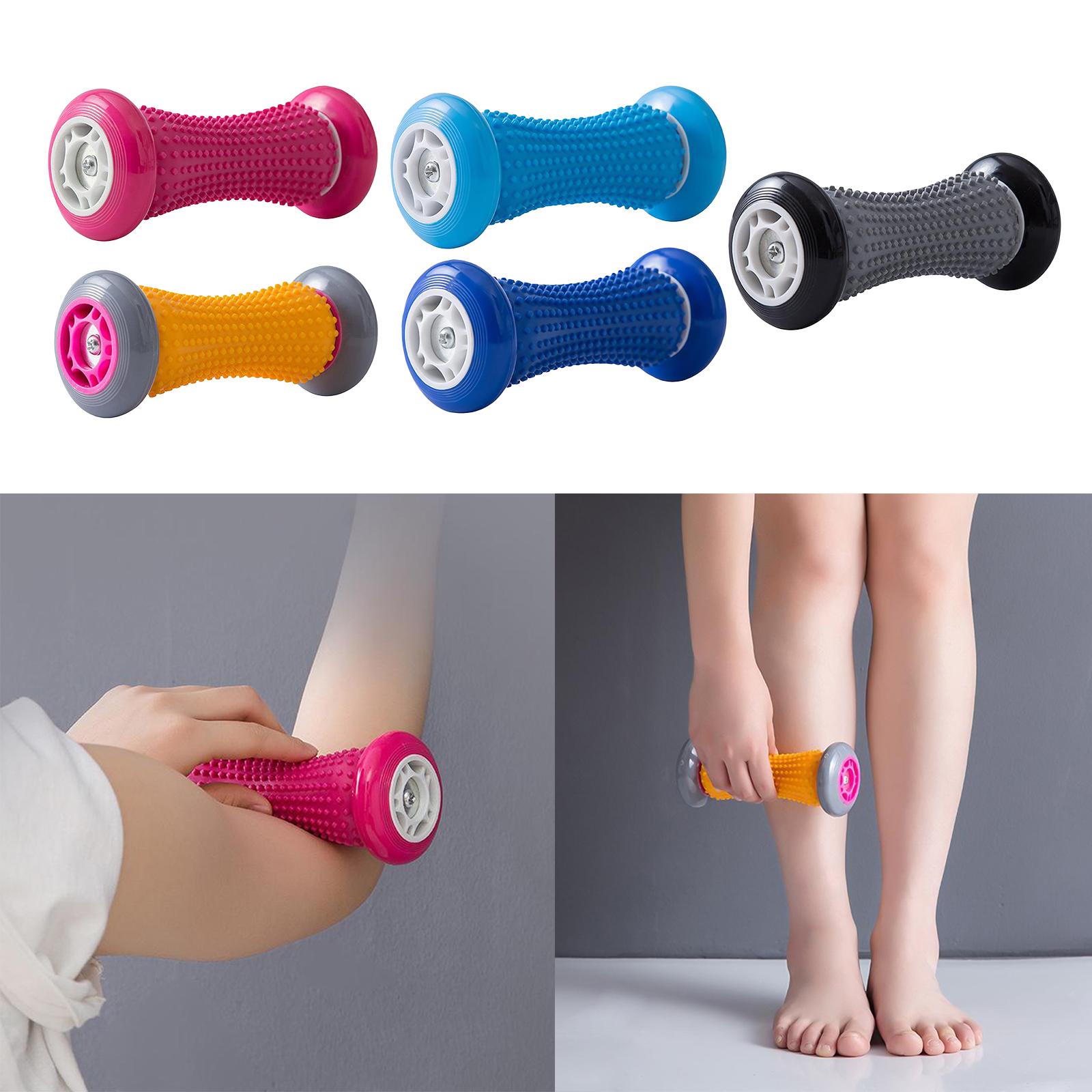 Foot Massager Roller Feet Relax Plantar Fasciitis Pain Ease Rose Red
