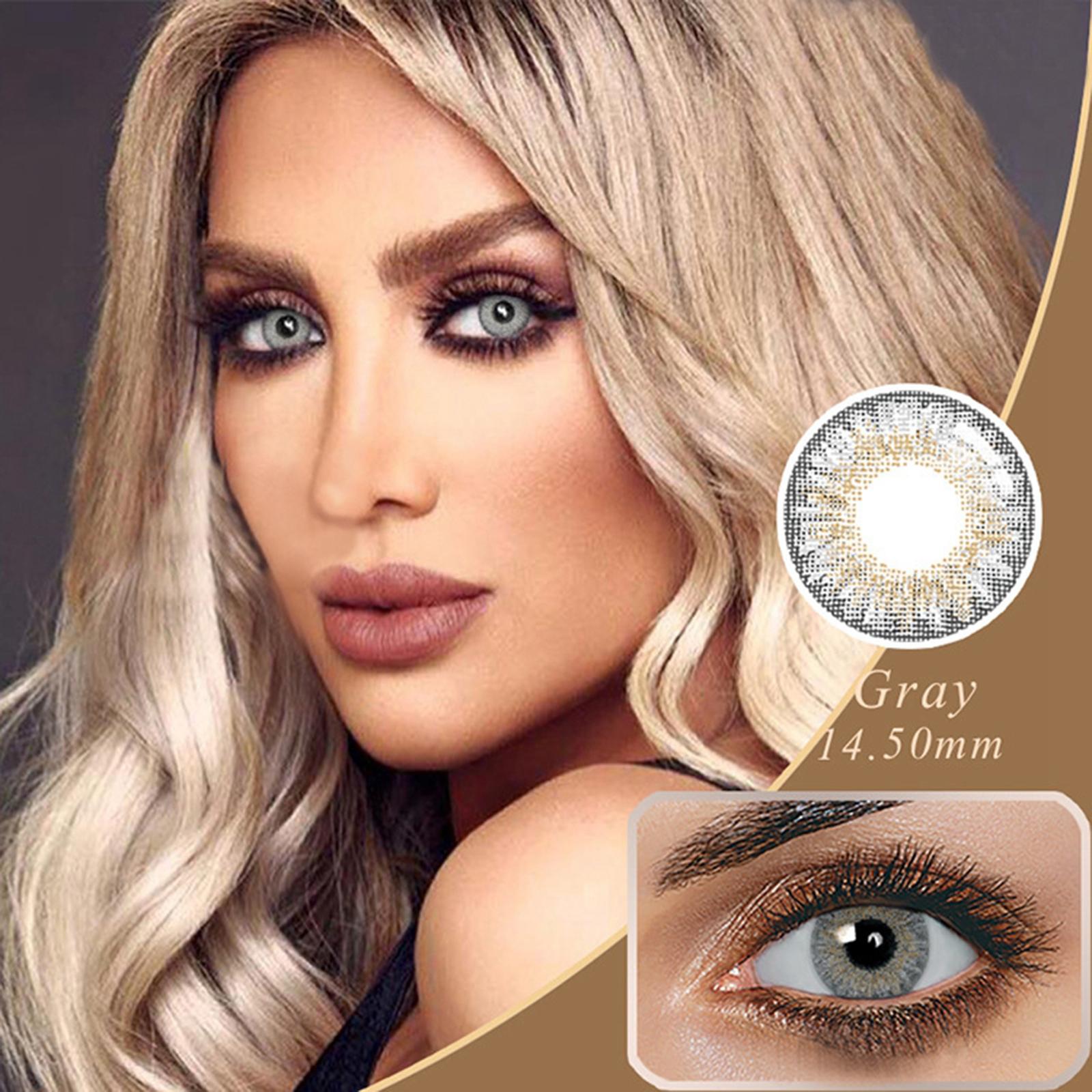 Lemon Glass Color Series Big Eyes Cute Contacts Gray