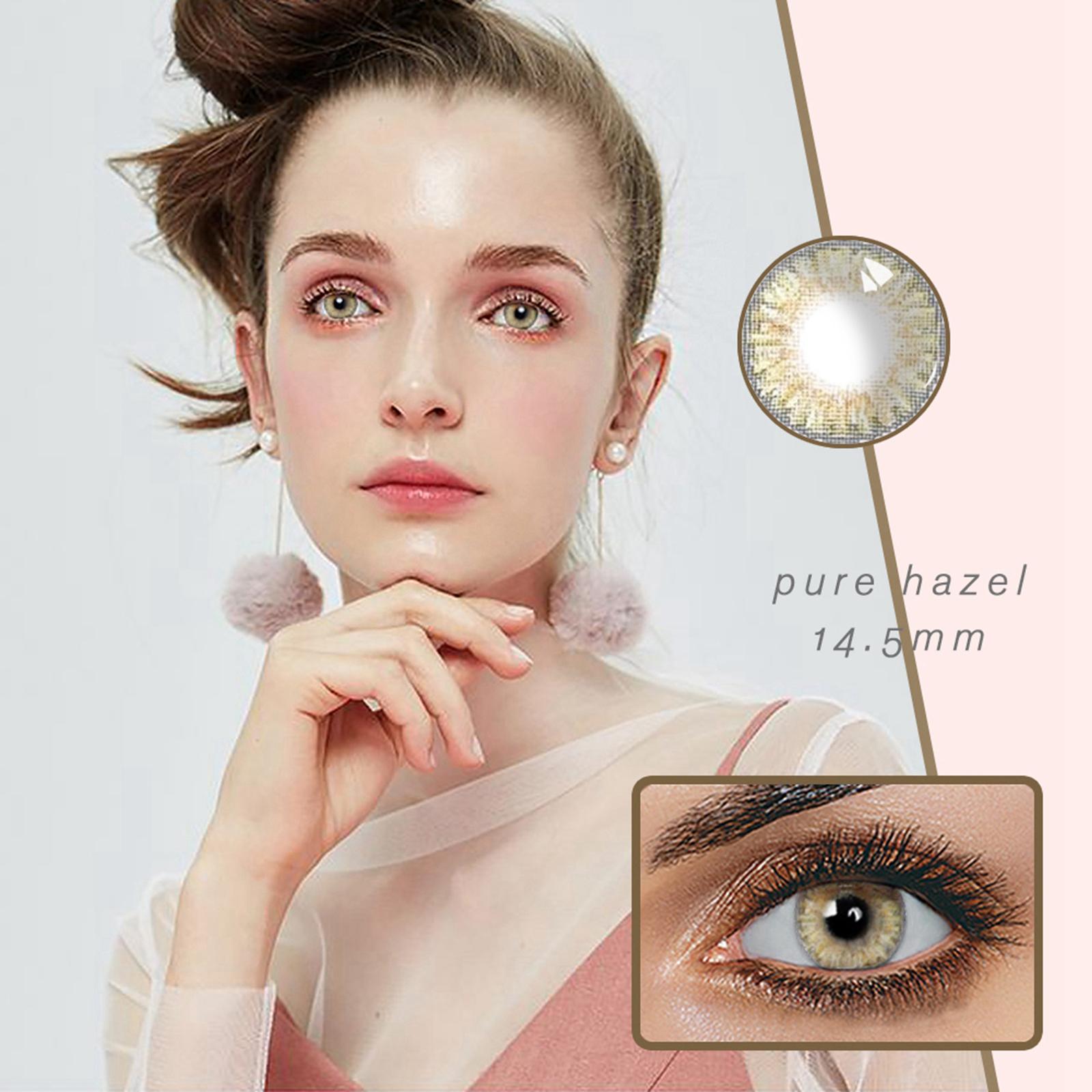 Lemon Glass Color Series Big Eyes Cute Contacts Pure Hazel