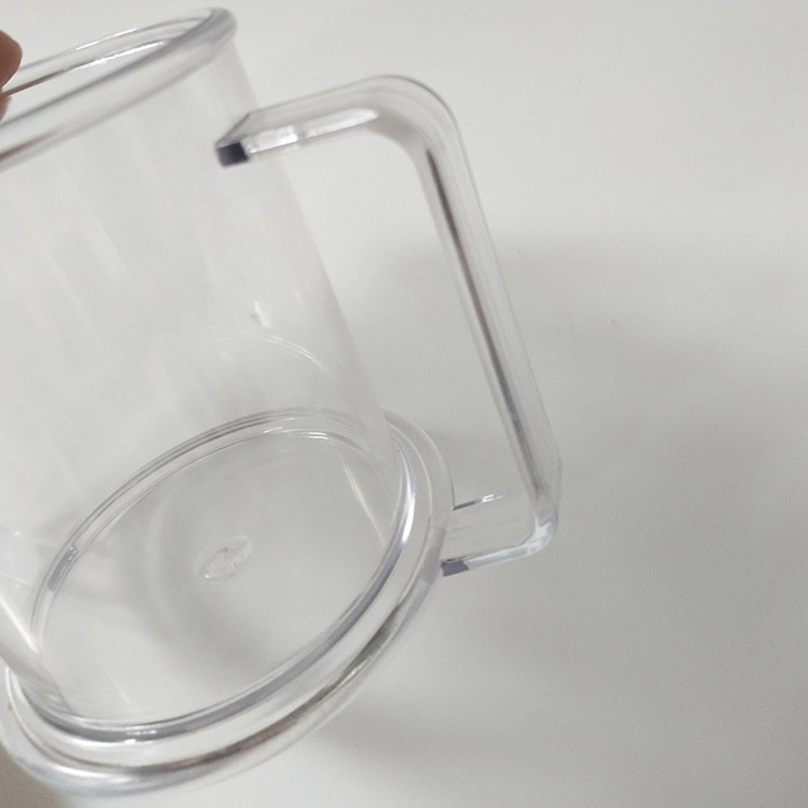 Plastic Mug Dual-Handled Sippy Cup 10oz. Drinking Cup for Patients Elderly