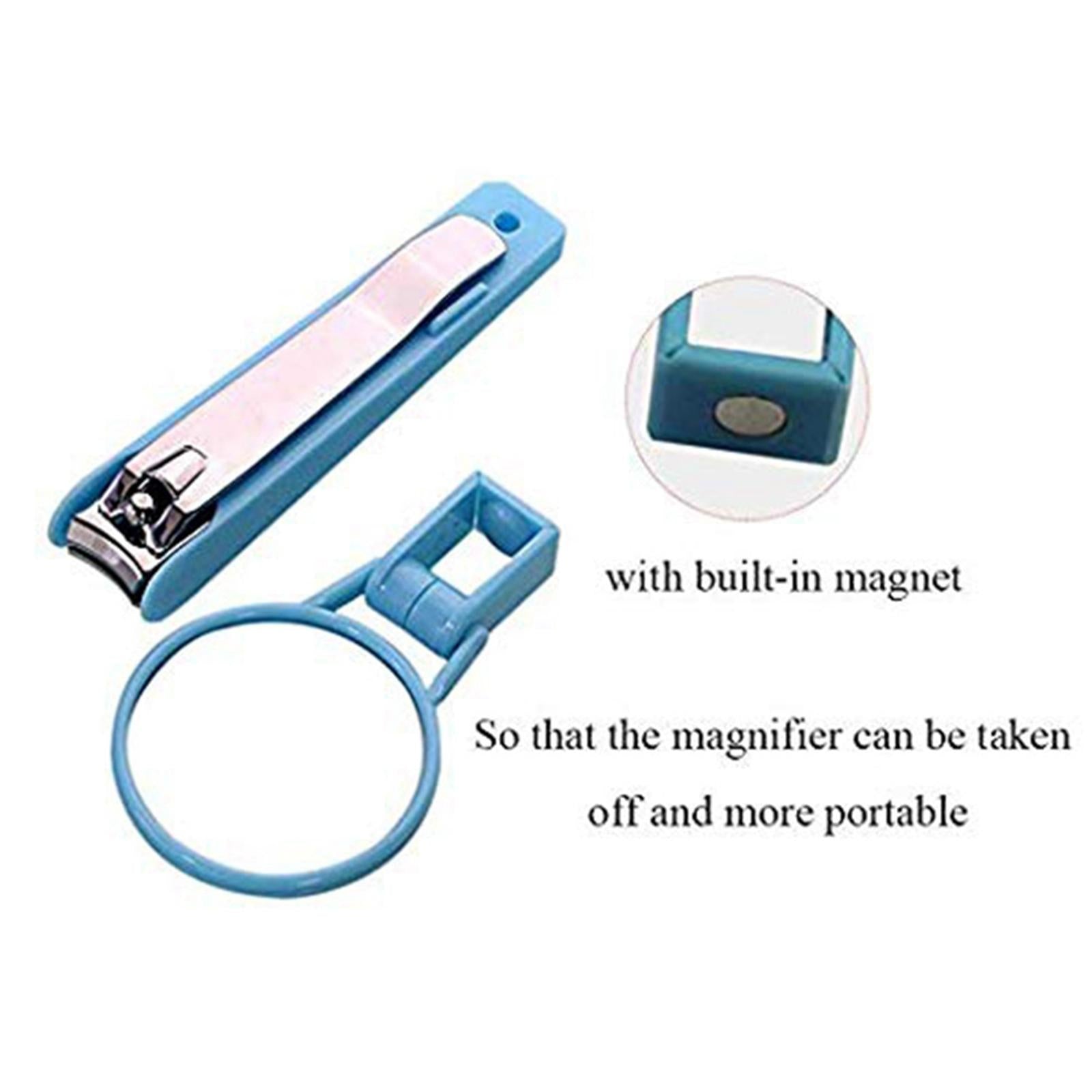 Nail Clipper with Magnifier Nail File Ingrown Nail Manicure Tool Nail Cutter
