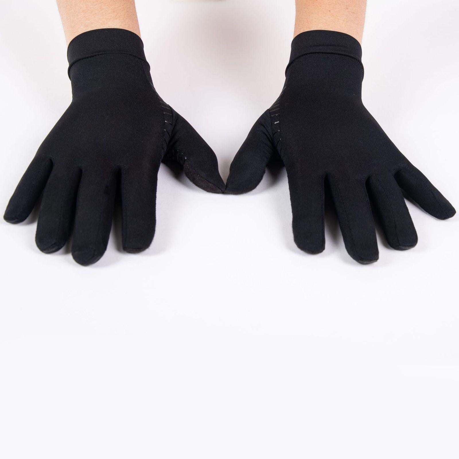 Mens Gloves Copper Fiber Spandex Touch Screen Running Sports Winter Warm L