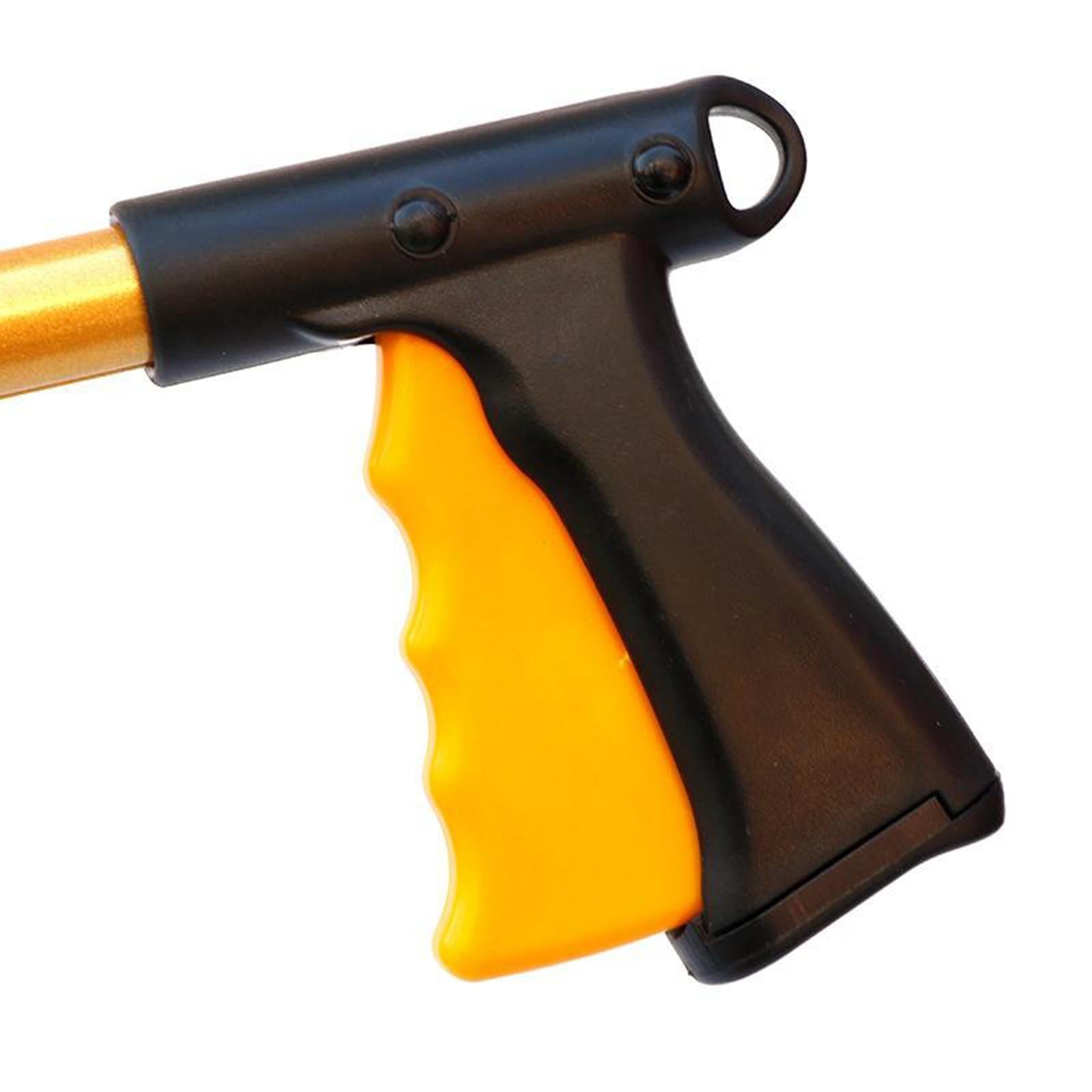 Foldable Reacher Picker Pick Up Tools Gripper Extender Grabber Golden Black