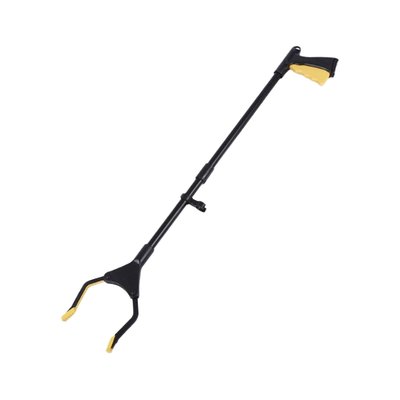 Foldable Reacher Picker Pick Up Tools Gripper Extender Grabber Silver Black