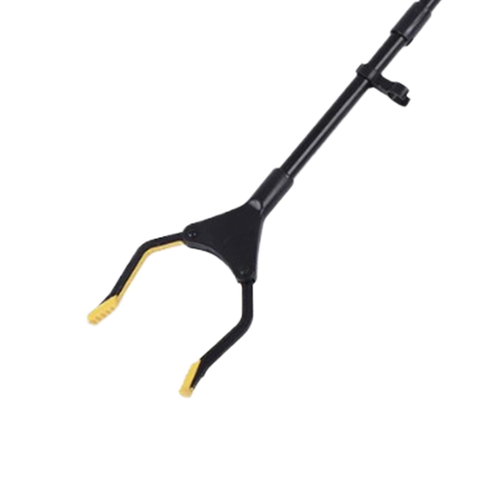 Foldable Reacher Picker Pick Up Tools Gripper Extender Grabber Silver Black