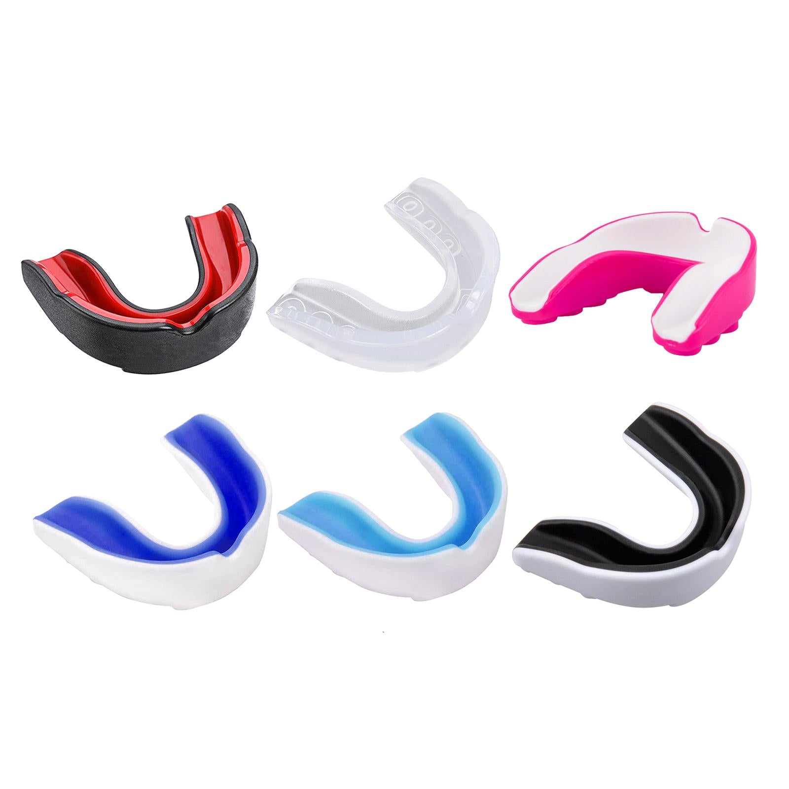 Boxing Mouth Guard Martial Sports Protection Gumshield New White+Black
