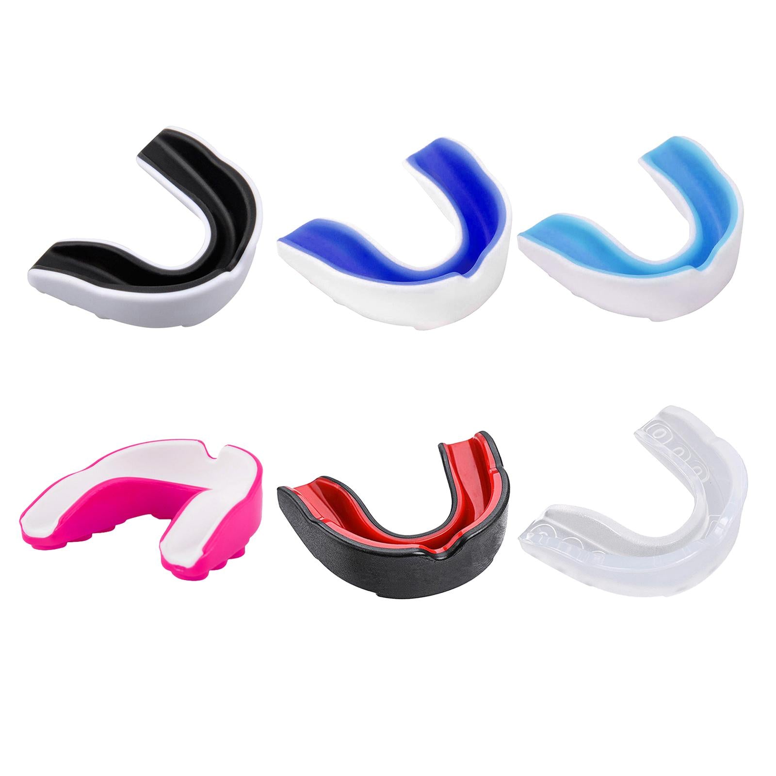Boxing Mouth Guard Martial Sports Protection Gumshield New White+Black