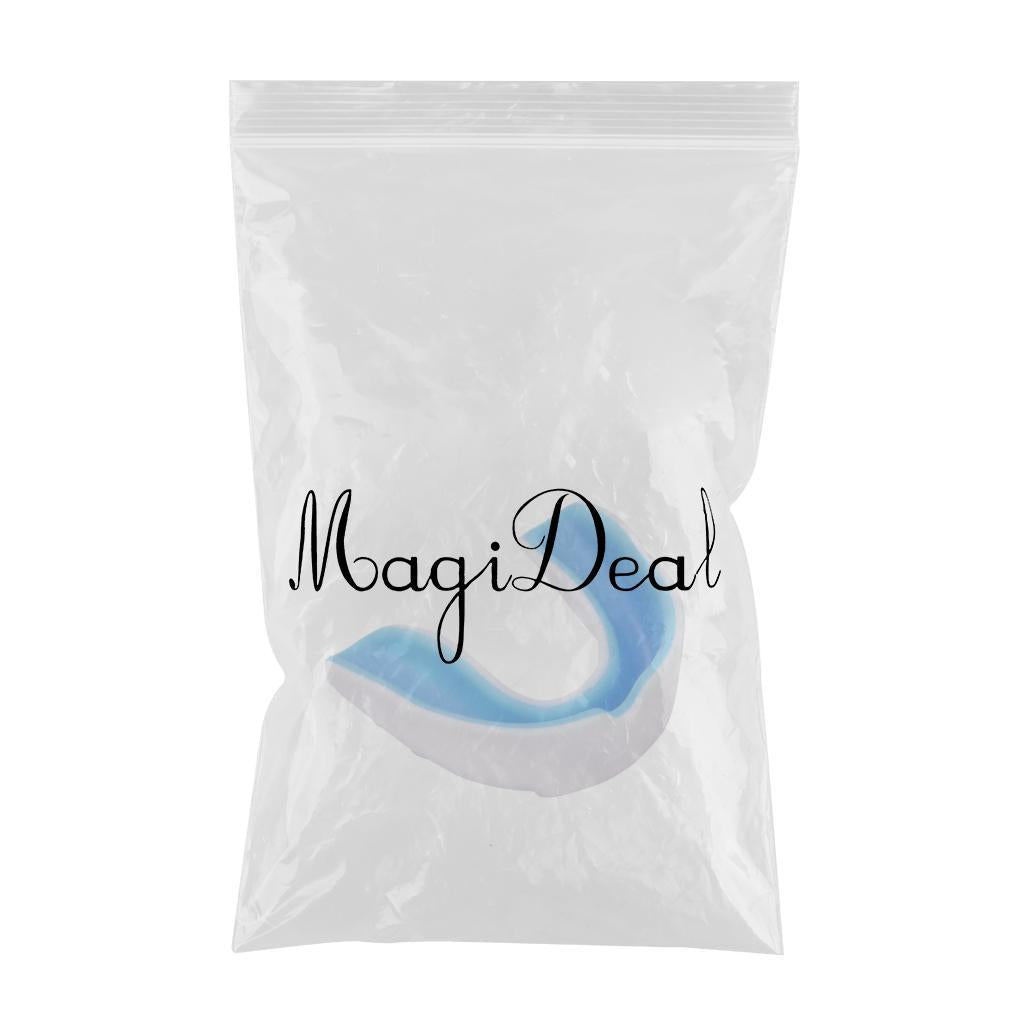 Boxing Mouth Guard Martial Sports Protection Gumshield New White+Blue