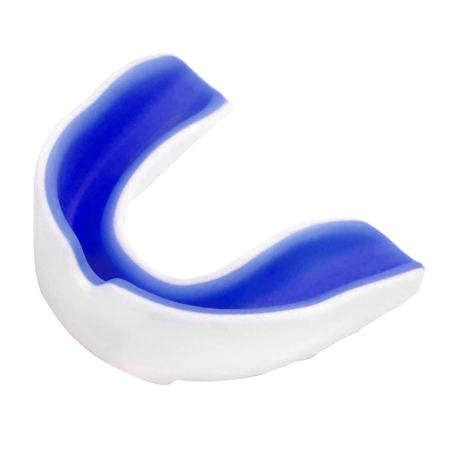 Boxing Mouth Guard Martial Sports Protection Gumshield New White+Dark Blue