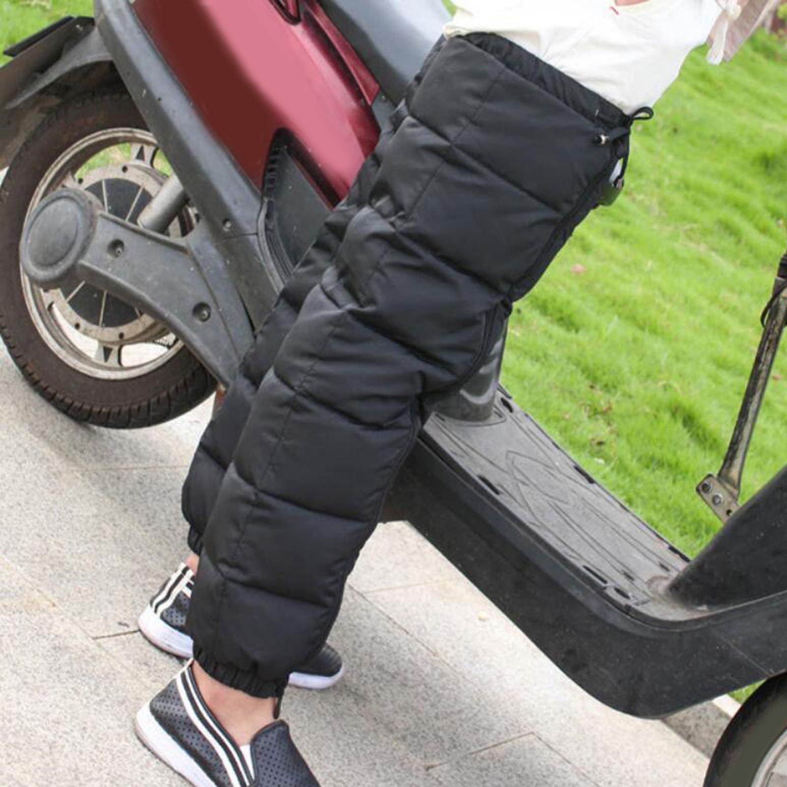 Windproof Motorcycle Leg Warmer Knee Pad Knee Protective Guard Black L